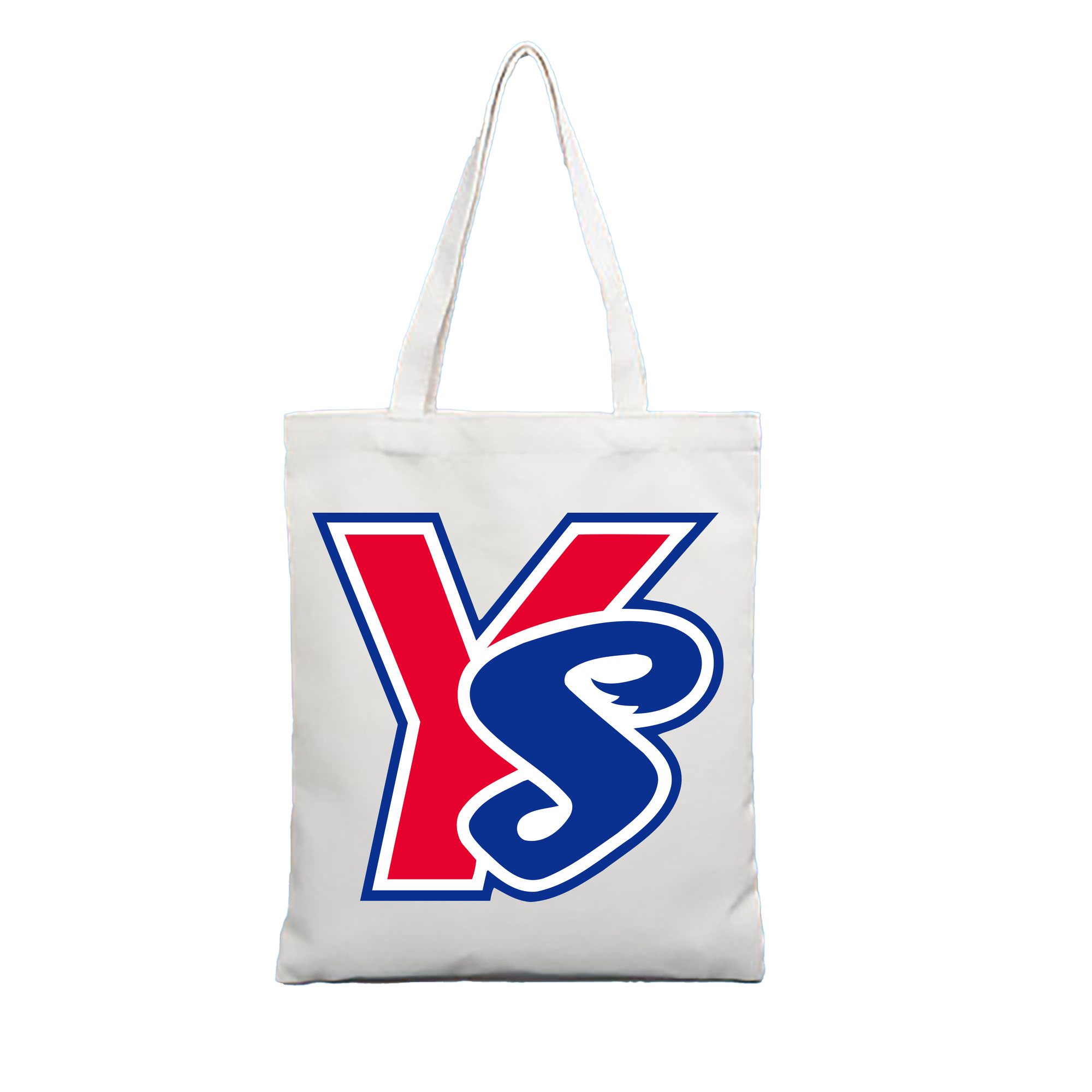 TOKYO YAKULT SWALLOWS OLD SYMBOL Logo - 縦型キャンバス手提げバッグ（トートバッグ） ・ キャンバス素材 ・ ショッピング用 ・ 軽量 丈夫 お手入れ簡単