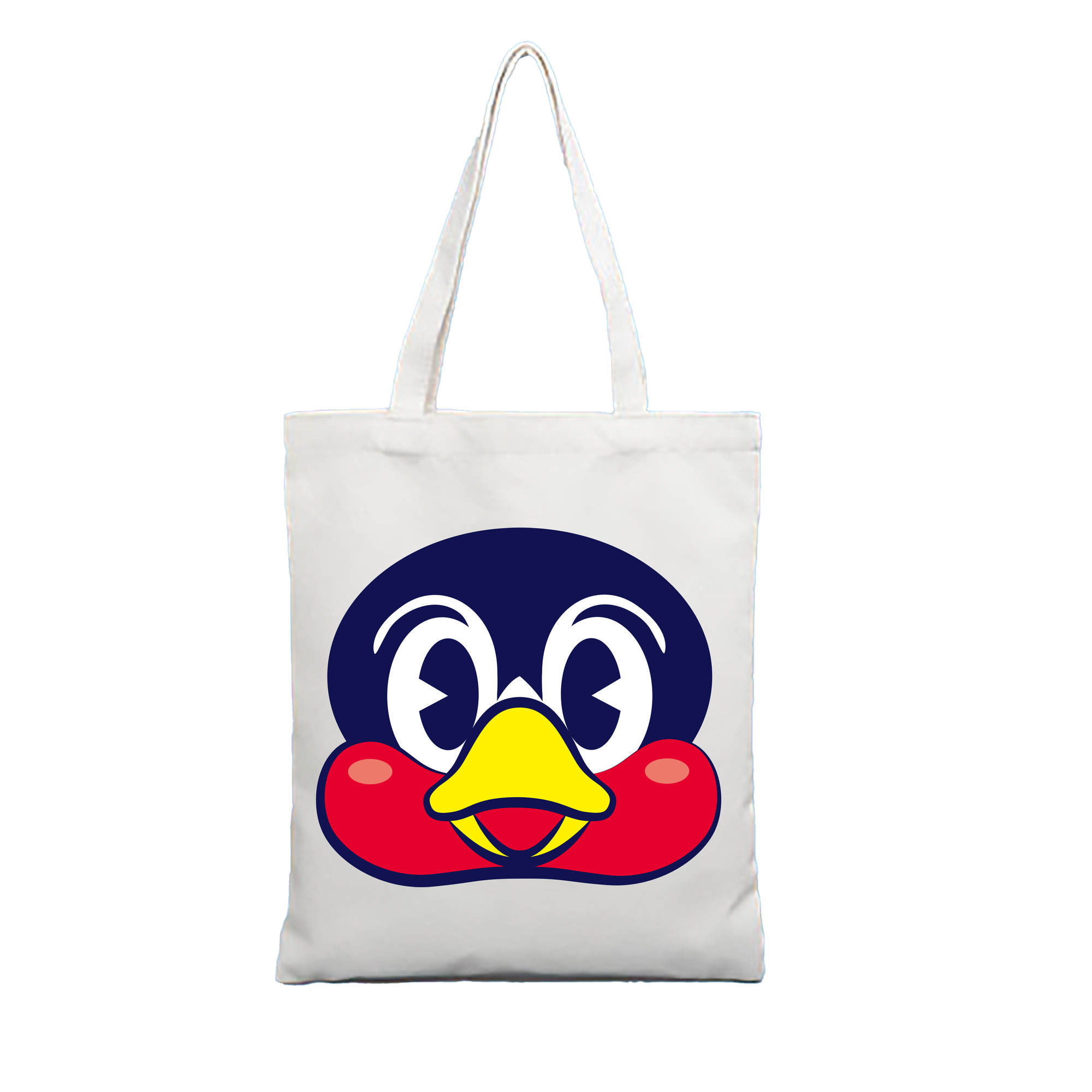 TOKYO YAKULT SWALLOWS MASCOT Cute - 縦型キャンバス手提げバッグ（トートバッグ） ・ キャンバス素材 ・ ショッピング用 ・ 軽量 丈夫 お手入れ簡単