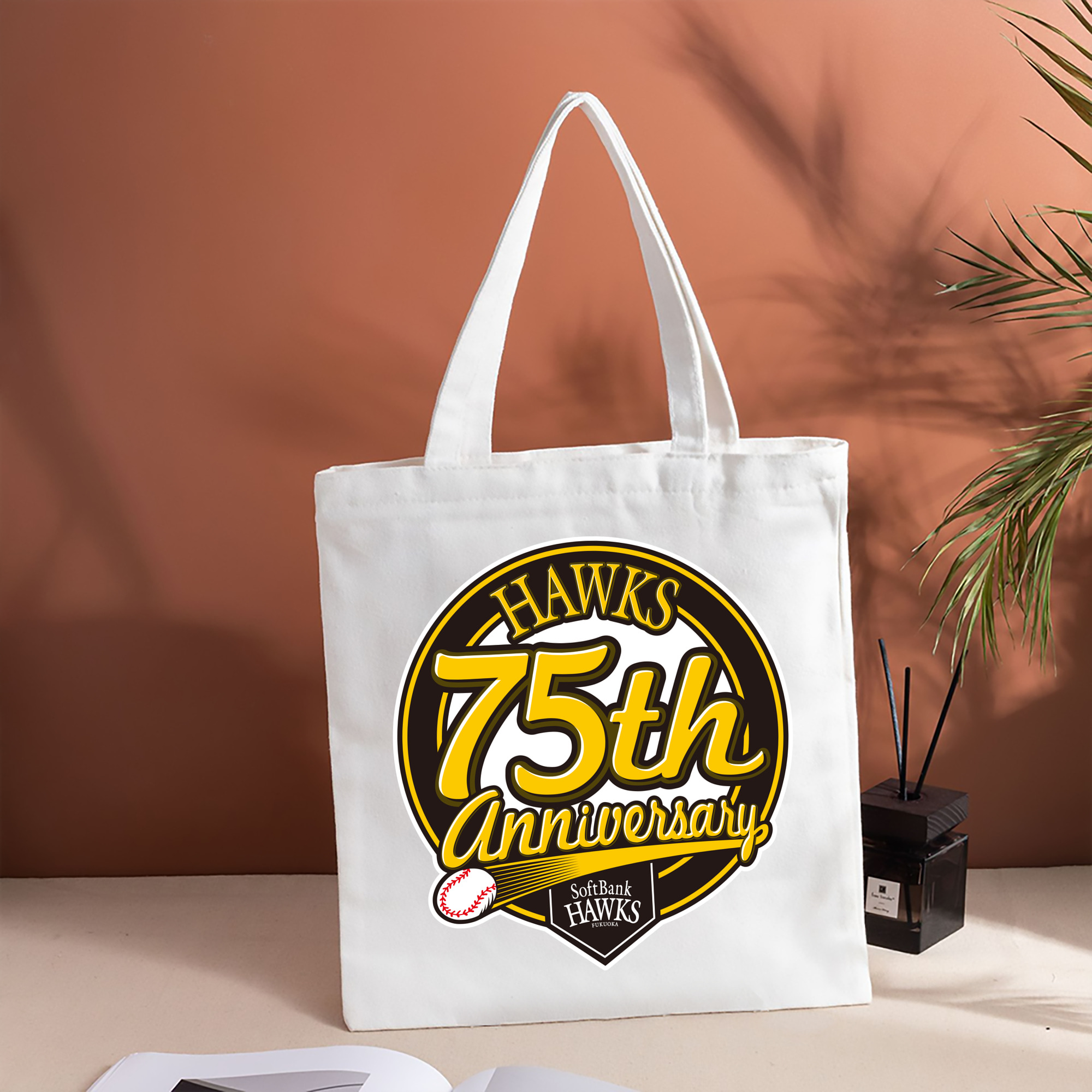 FUKUOKA SOFTBANK HAWKS 75TH ANNIVERSARY EMBLEM Logo