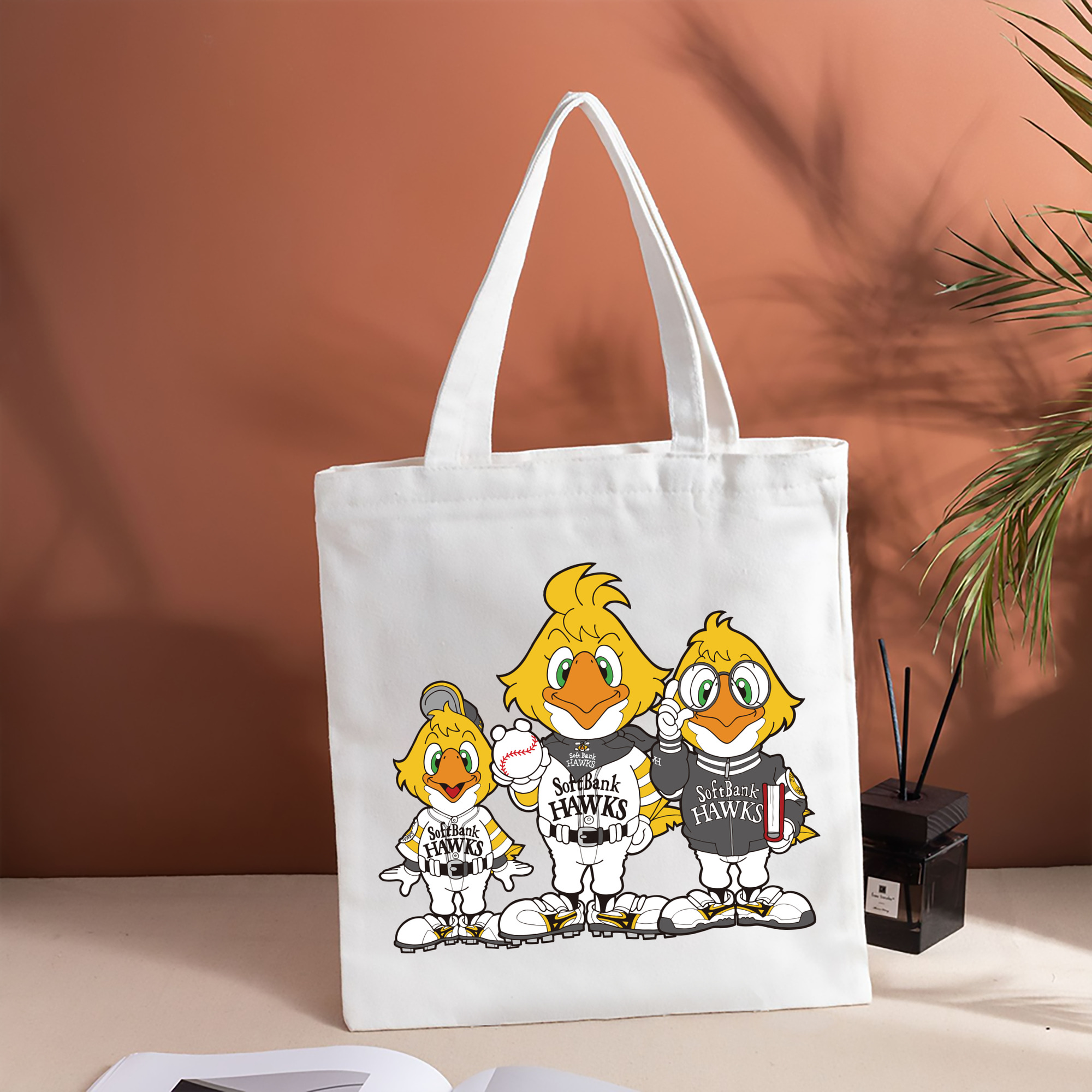 FUKUOKA SOFTBANK HAWKS MASCOT RICK HAWK HACK HAWK HOCK HAWK Logo