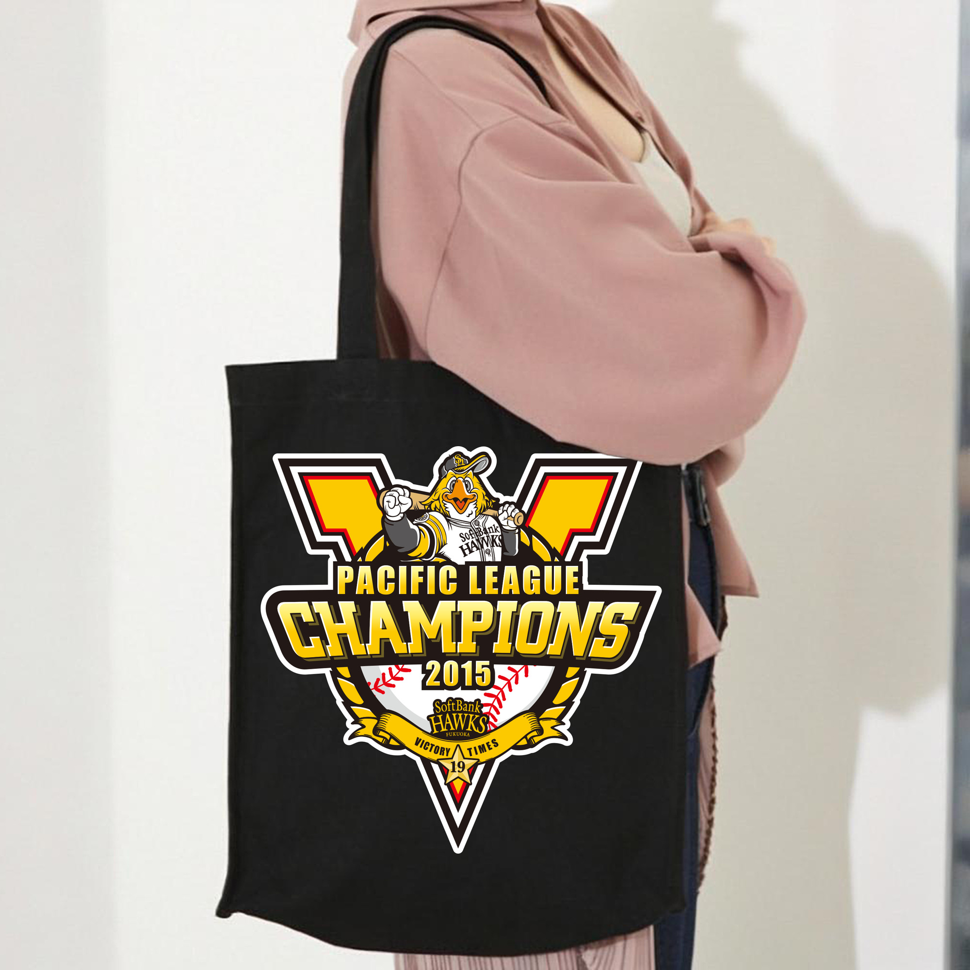 FUKUOKA SOFTBANK HAWKS PACIFIC LEAGUE 2015 CHAMPIONS Logo