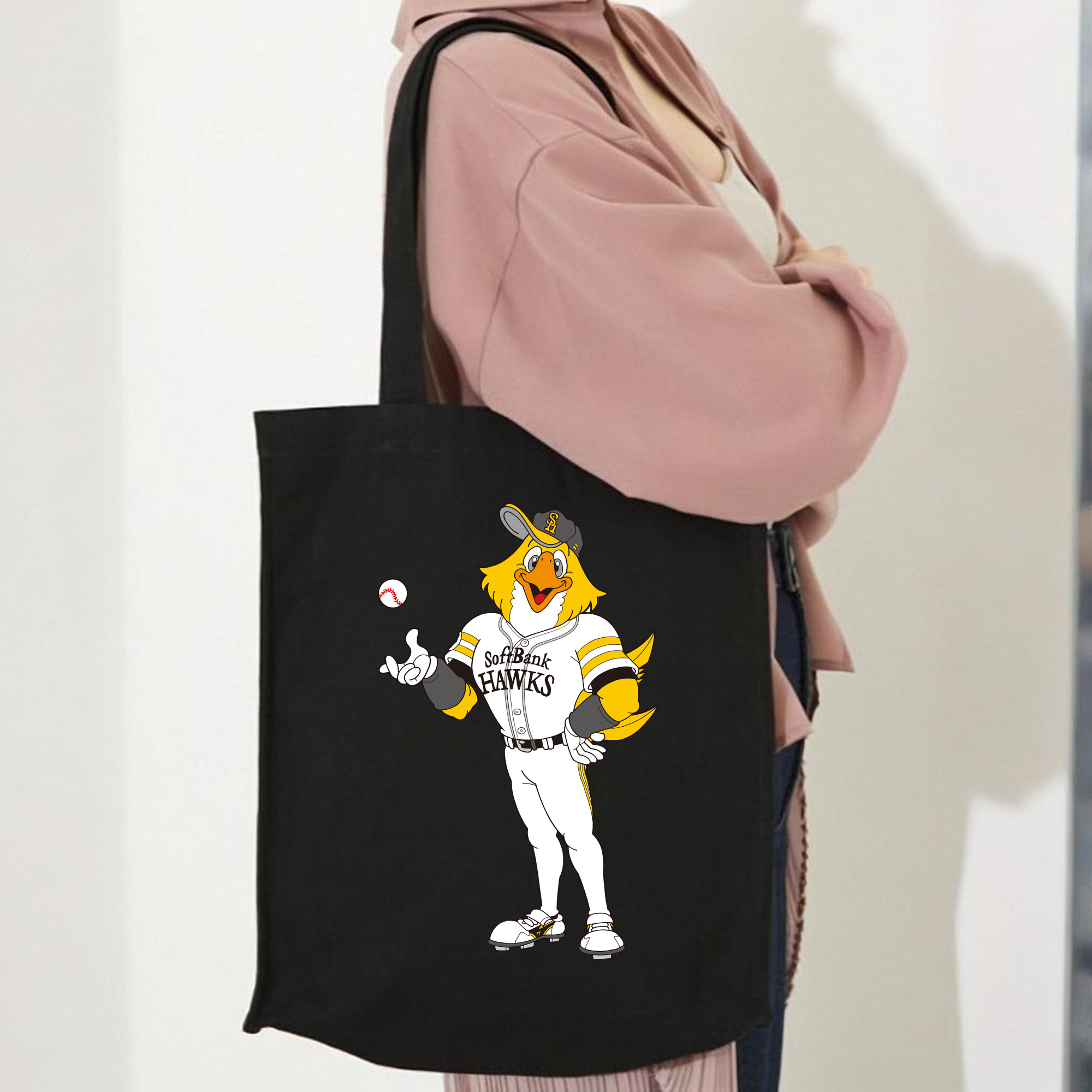 FUKUOKA SOFTBANK HAWKS MASCOT HARRY HAWK BALL TRAINING APPLICATION Logo