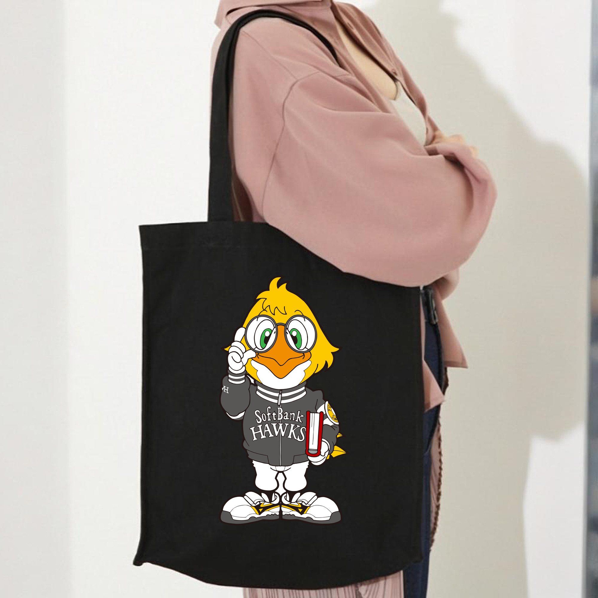 FUKUOKA SOFTBANK HAWKS MASCOT RICK HAWK Logo