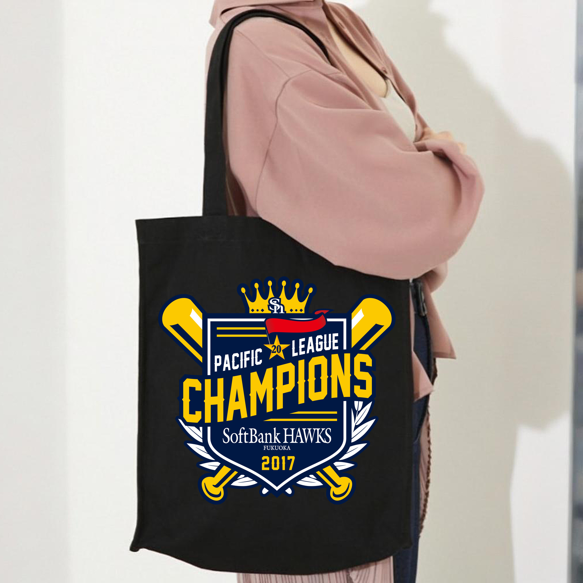 FUKUOKA SOFTBANK HAWKS PACIFIC LEAGUE 2017 CHAMPIONS Logo