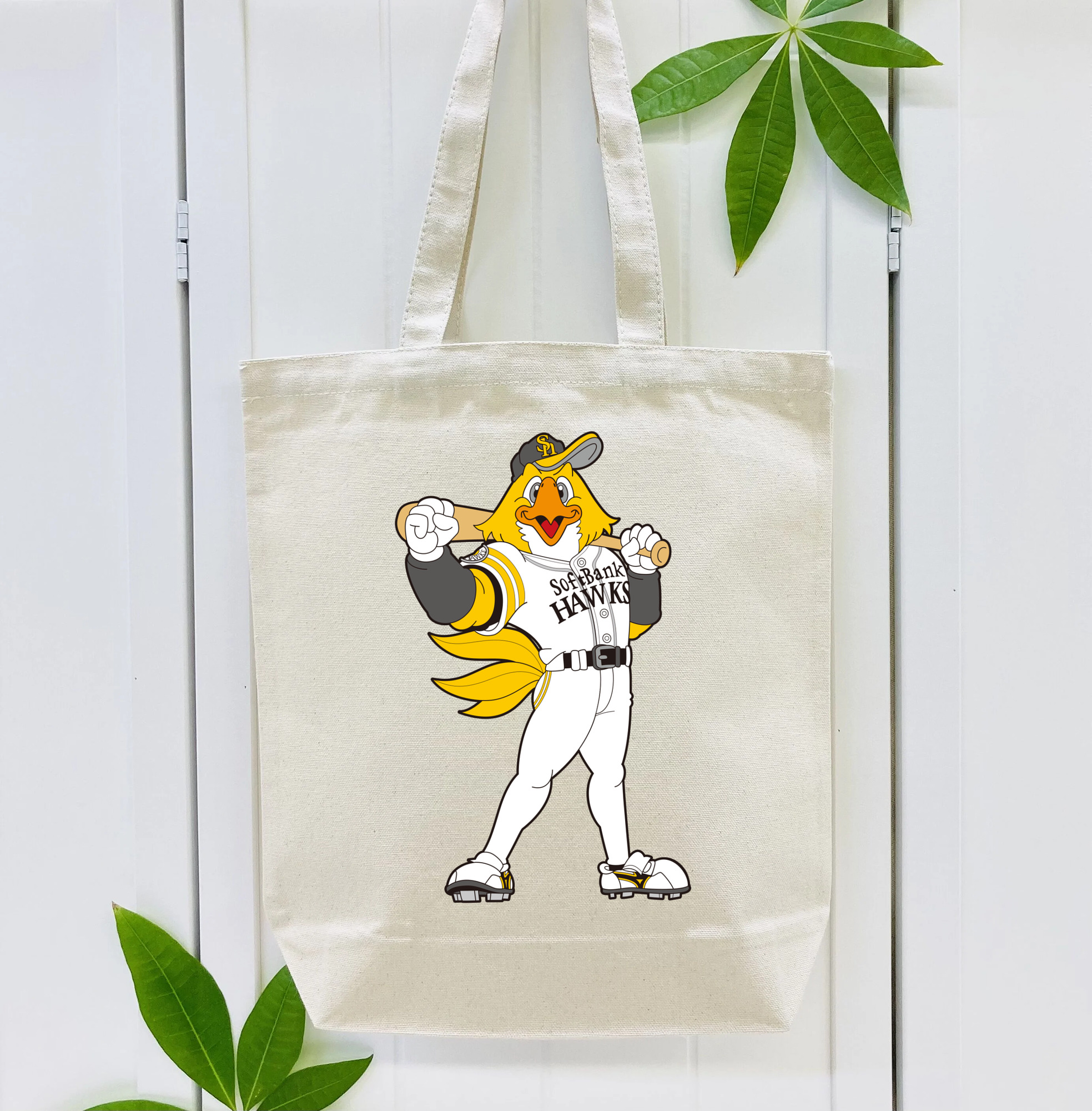 FUKUOKA SOFTBANK HAWKS MASCOT HARRY HAWK APPLICATION STANDING FIGHTING Logo
