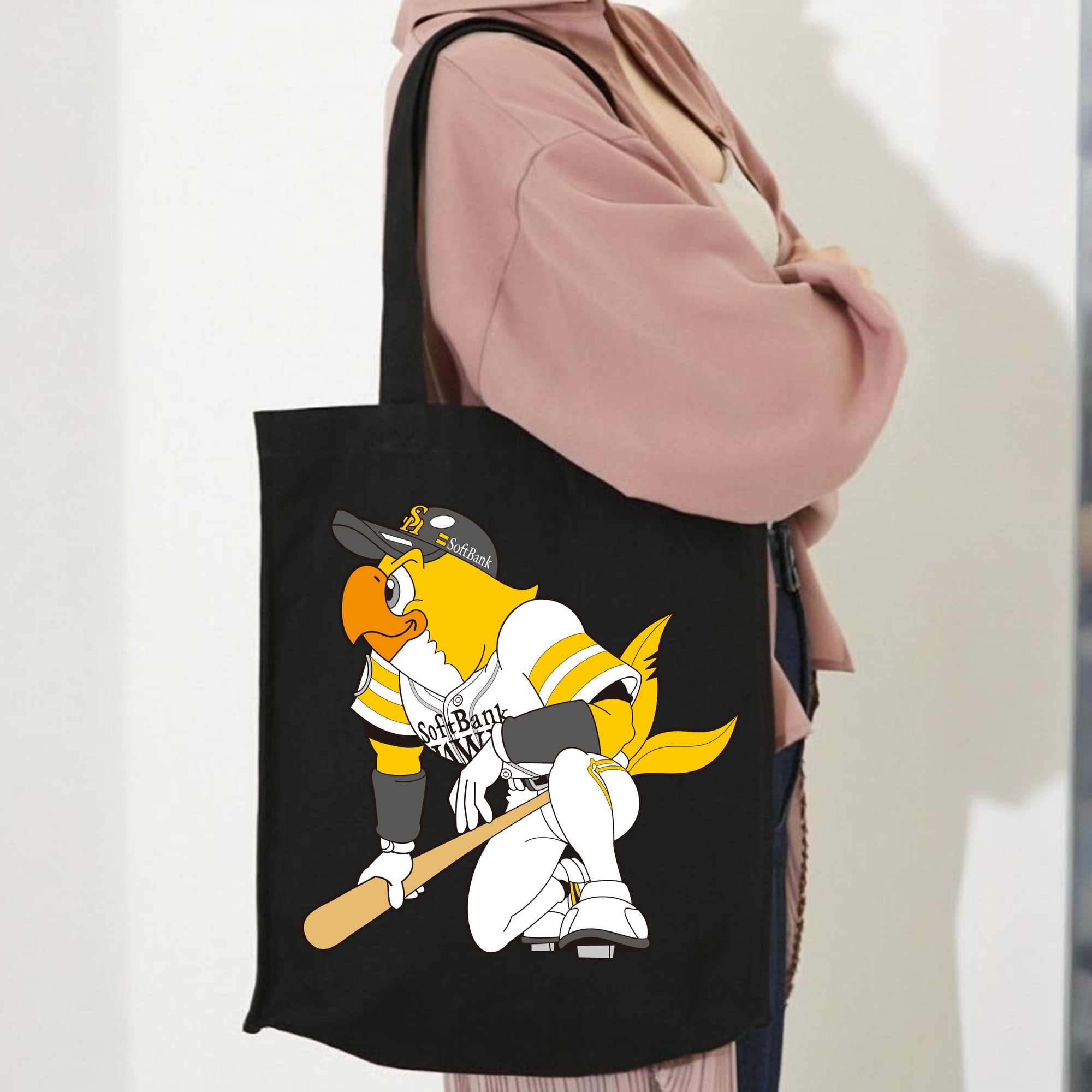FUKUOKA SOFTBANK HAWKS MASCOT HARRY HAWK APPLICATION GAZE Logo