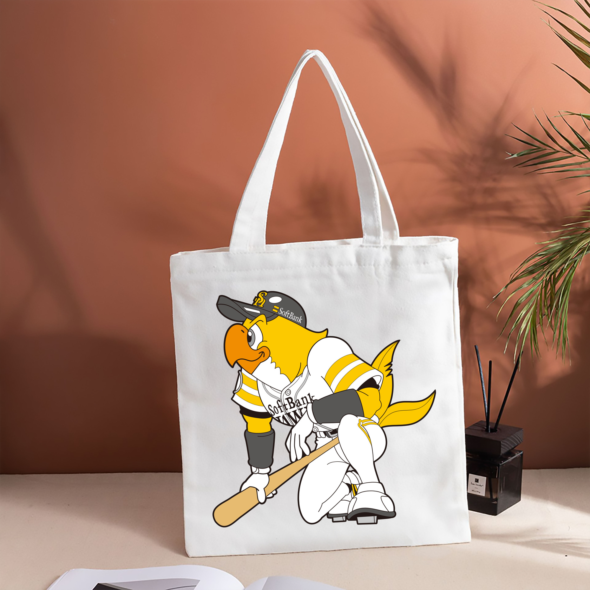 FUKUOKA SOFTBANK HAWKS MASCOT HARRY HAWK APPLICATION GAZE Logo