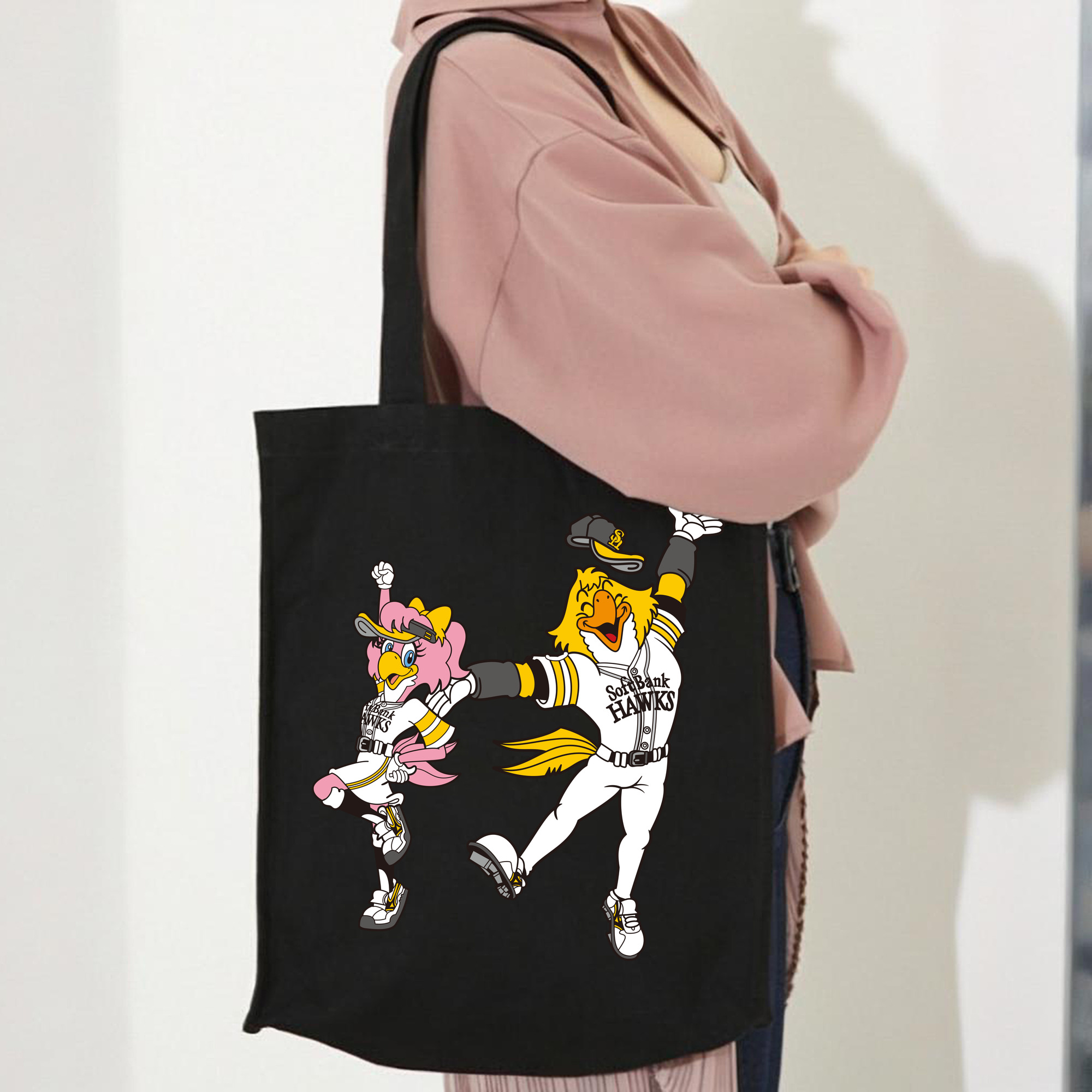 FUKUOKA SOFTBANK HAWKS MASCOT HARRY HAWK HONEY HAWK APPLICATION Logo