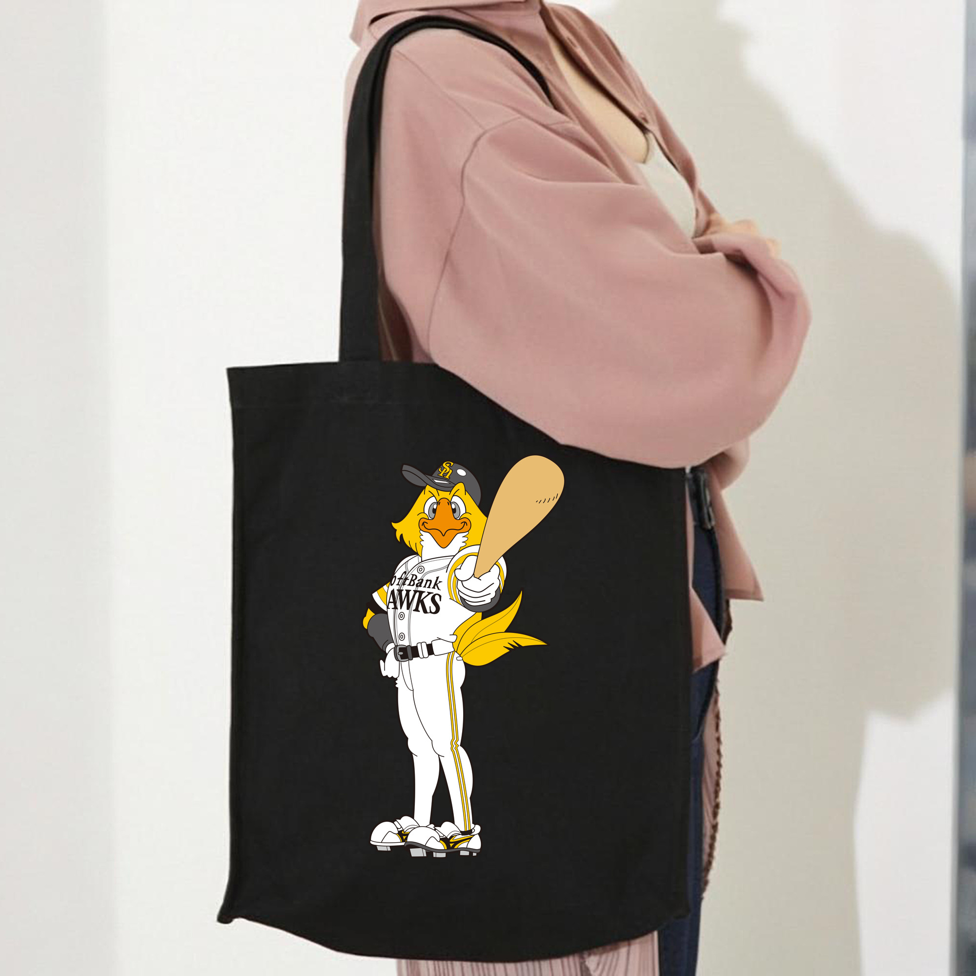 FUKUOKA SOFTBANK HAWKS MASCOT HARRY HAWK APPLICATION Logo