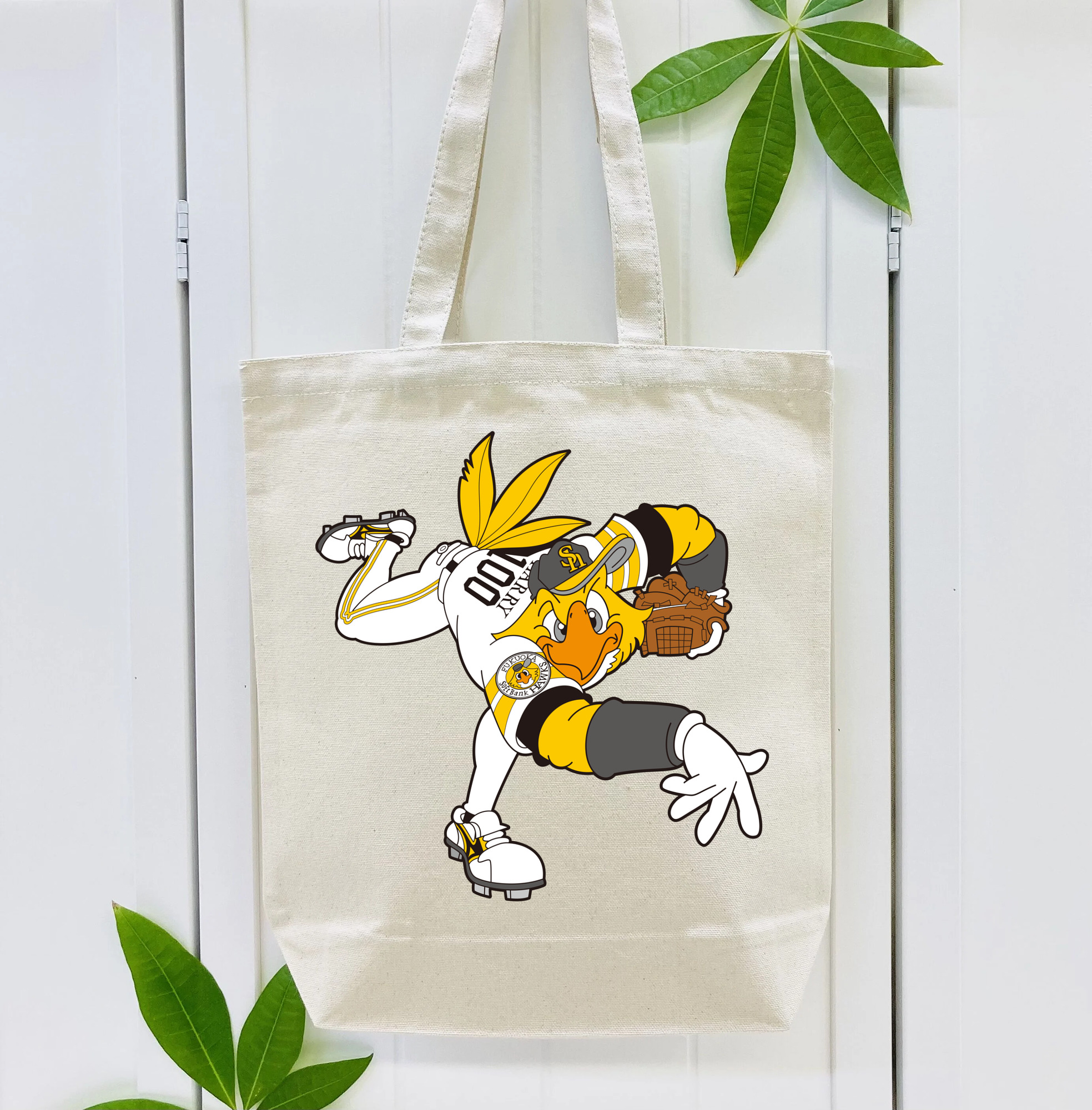 FUKUOKA SOFTBANK HAWKS MASCOT HARRY HAWK APPLICATION PITCHING Logo