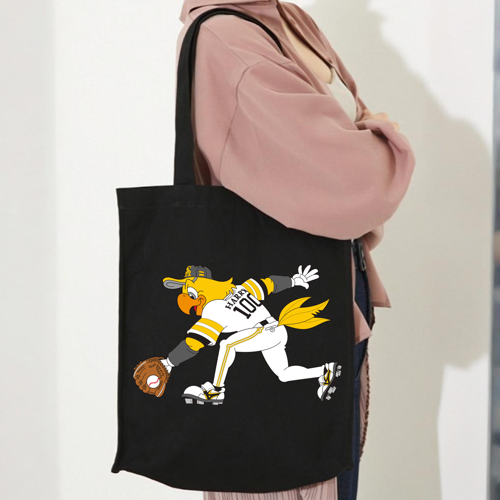 FUKUOKA SOFTBANK HAWKS MASCOT HARRY HAWK DEFENSE APPLICATION Logo