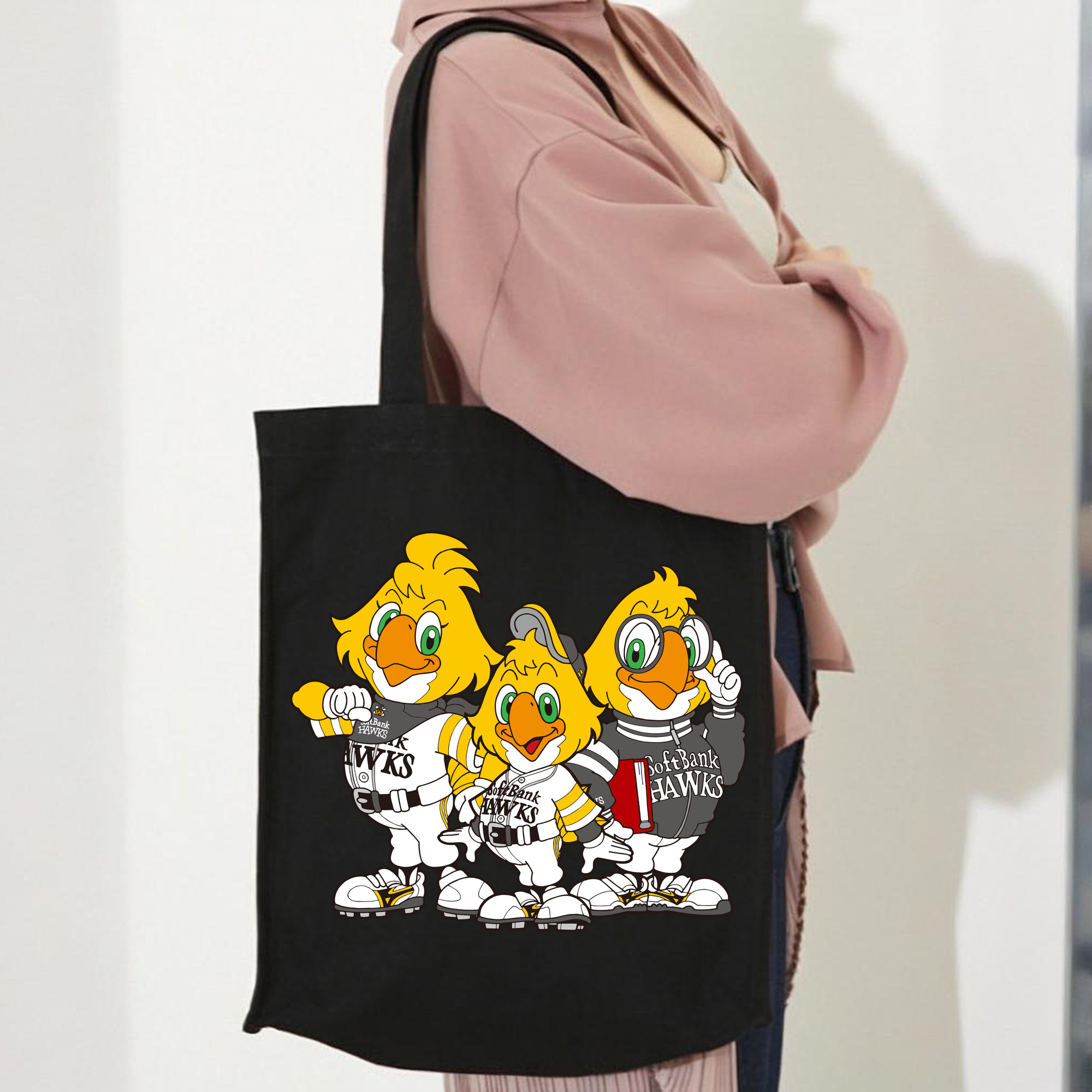 FUKUOKA SOFTBANK HAWKS MASCOT HACK RICK HOCK Logo