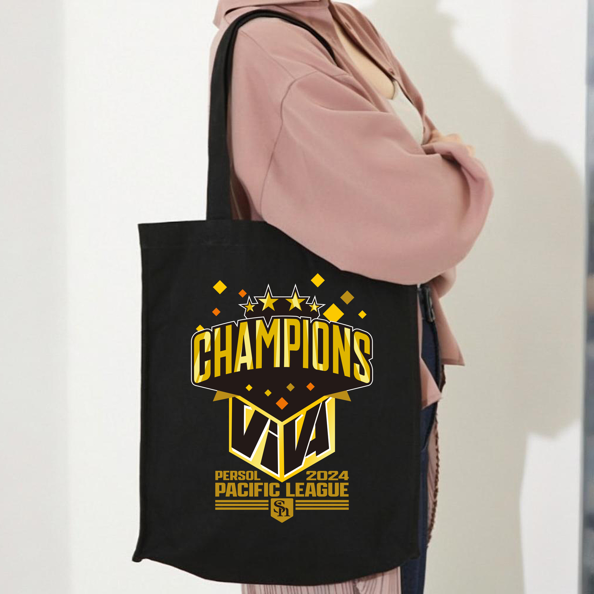 FUKUOKA SOFTBANK HAWKS PERSOL PACIFIC LEAGUE 2024 CHAMPIONS EMBLEM Logo