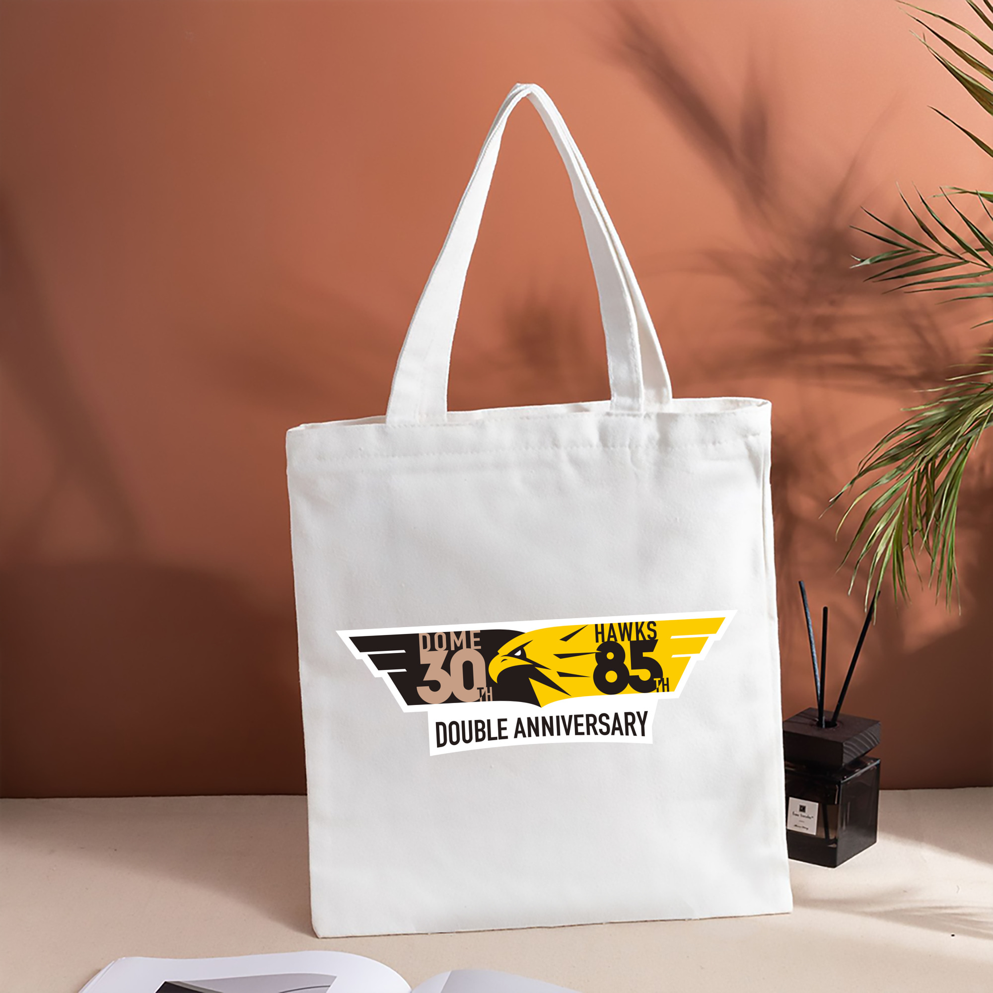 FUKUOKA SOFTBANK HAWKS DOME 30TH HAWKS 85TH DOUBLE ANNIVERSARY EMBLEM BACKGROUND Logo