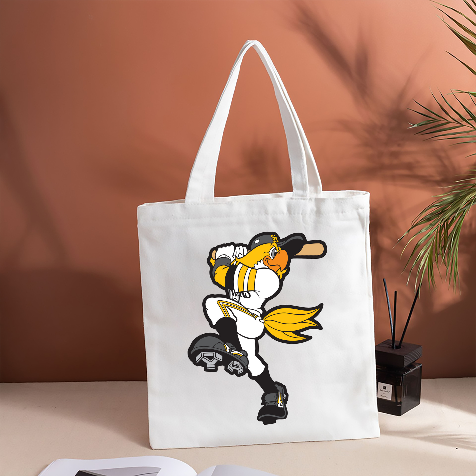 FUKUOKA SOFTBANK HAWKS MASCOT HARRY HAWK APPLICATION SWING POSITION Logo