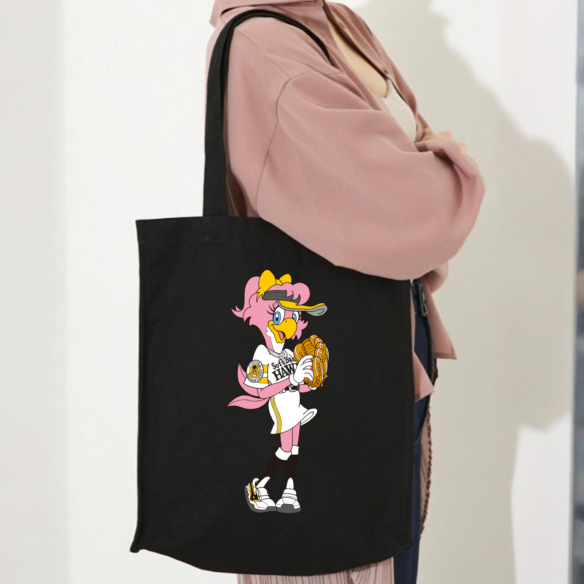 FUKUOKA SOFTBANK HAWKS MASCOT HONEY HAWK APPLICATION Logo