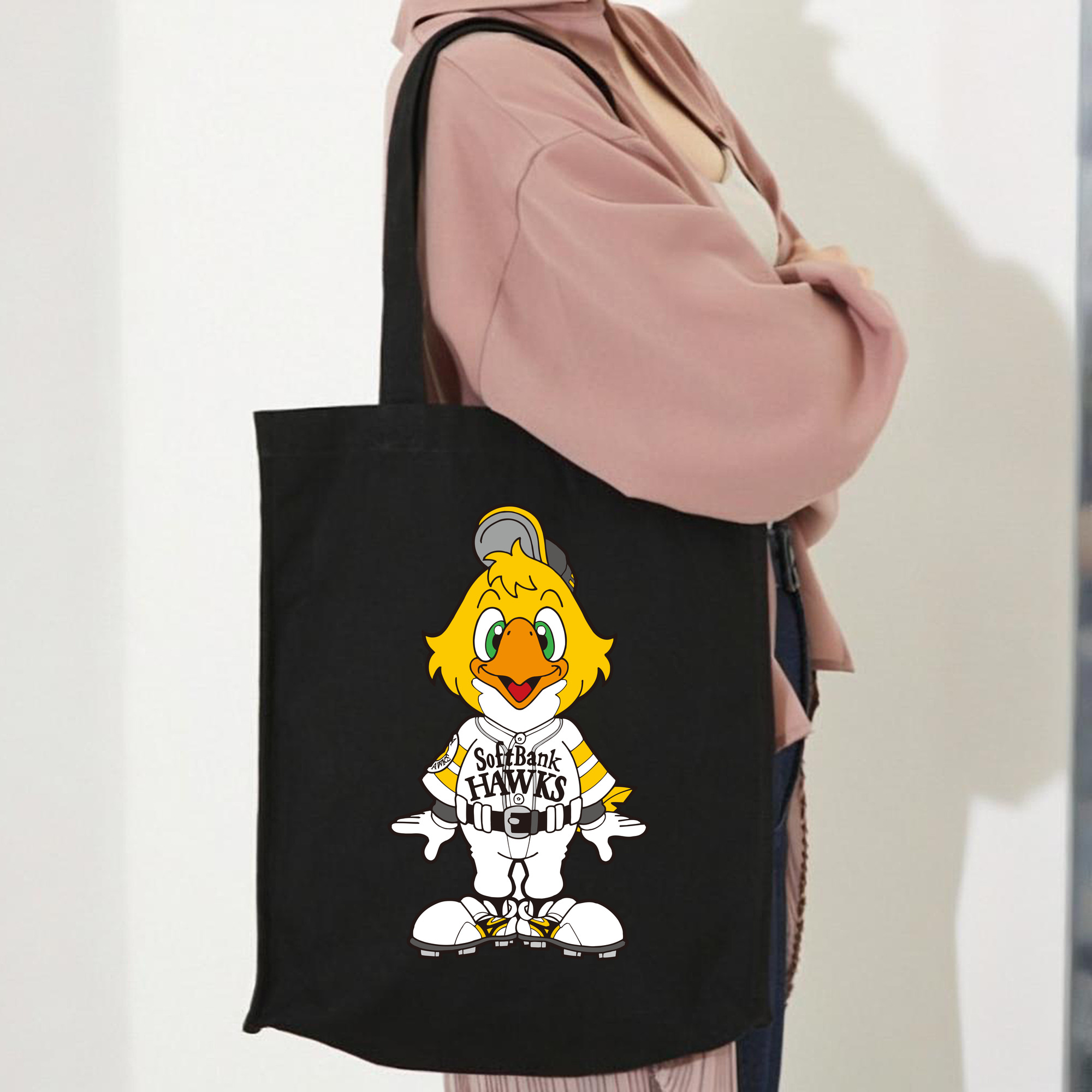 FUKUOKA SOFTBANK HAWKS MASCOT HOCK HAWK Logo