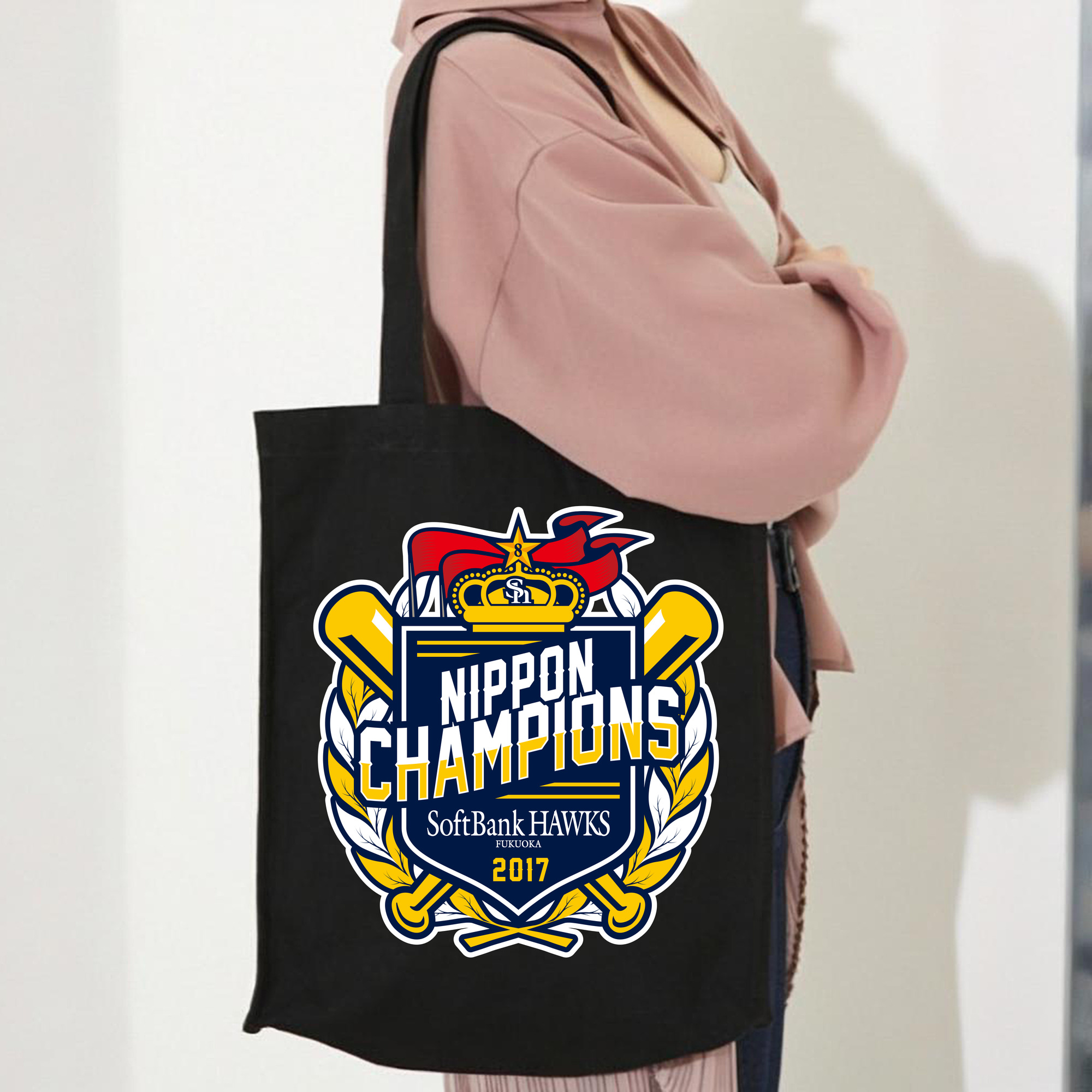 FUKUOKA SOFTBANK HAWKS 2017 NIPPON CHAMPIONS Logo