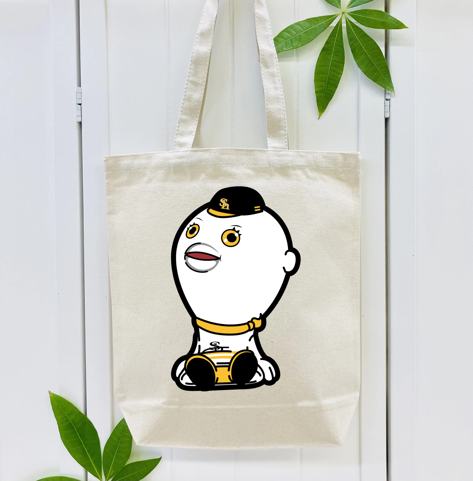 FUKUOKA SOFTBANK HAWKS MASCOT FUSANG APPLICATION SIT DOWN Logo