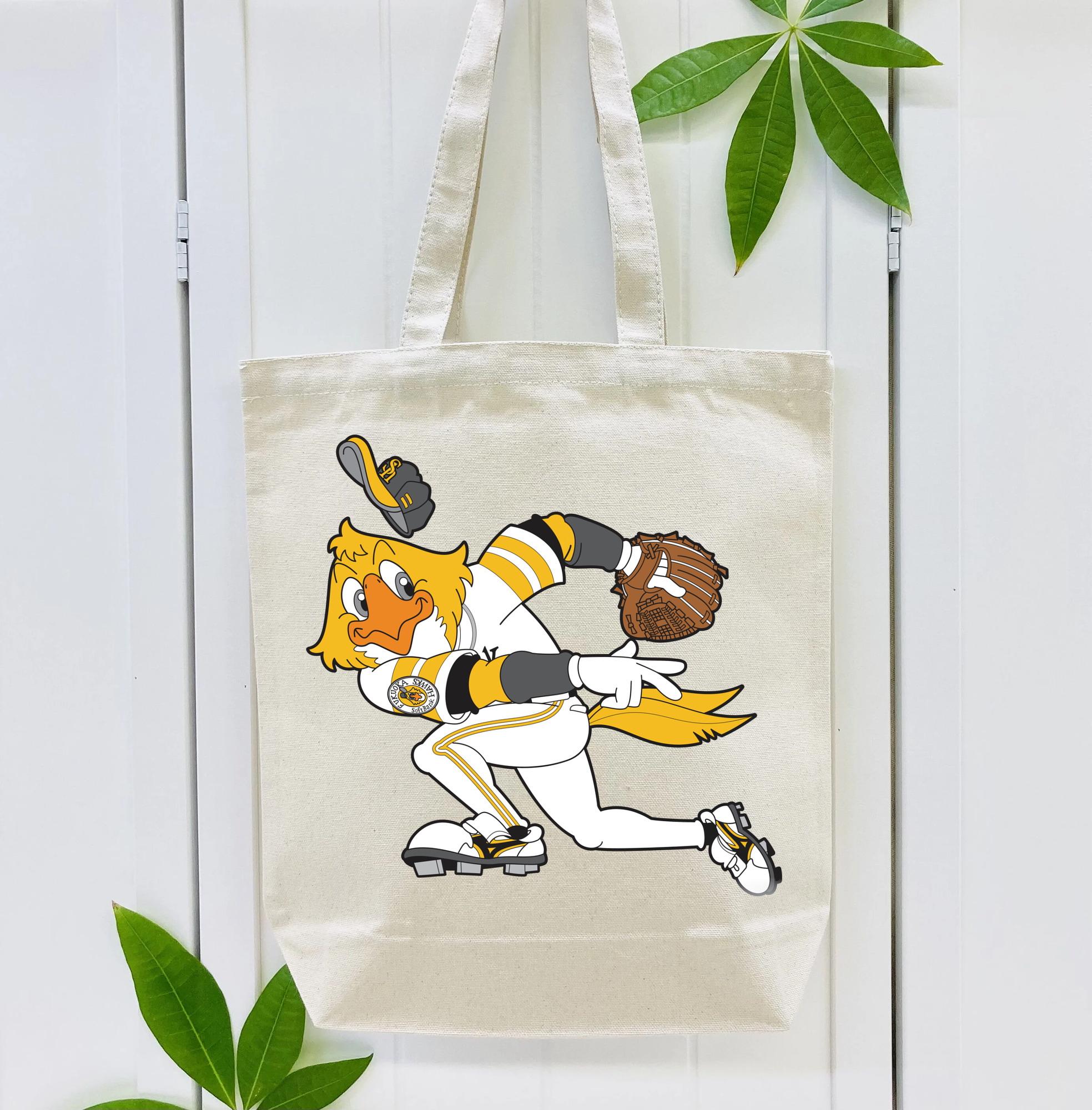 FUKUOKA SOFTBANK HAWKS MASCOT HARRY HAWK APPLICATION THROWING Logo