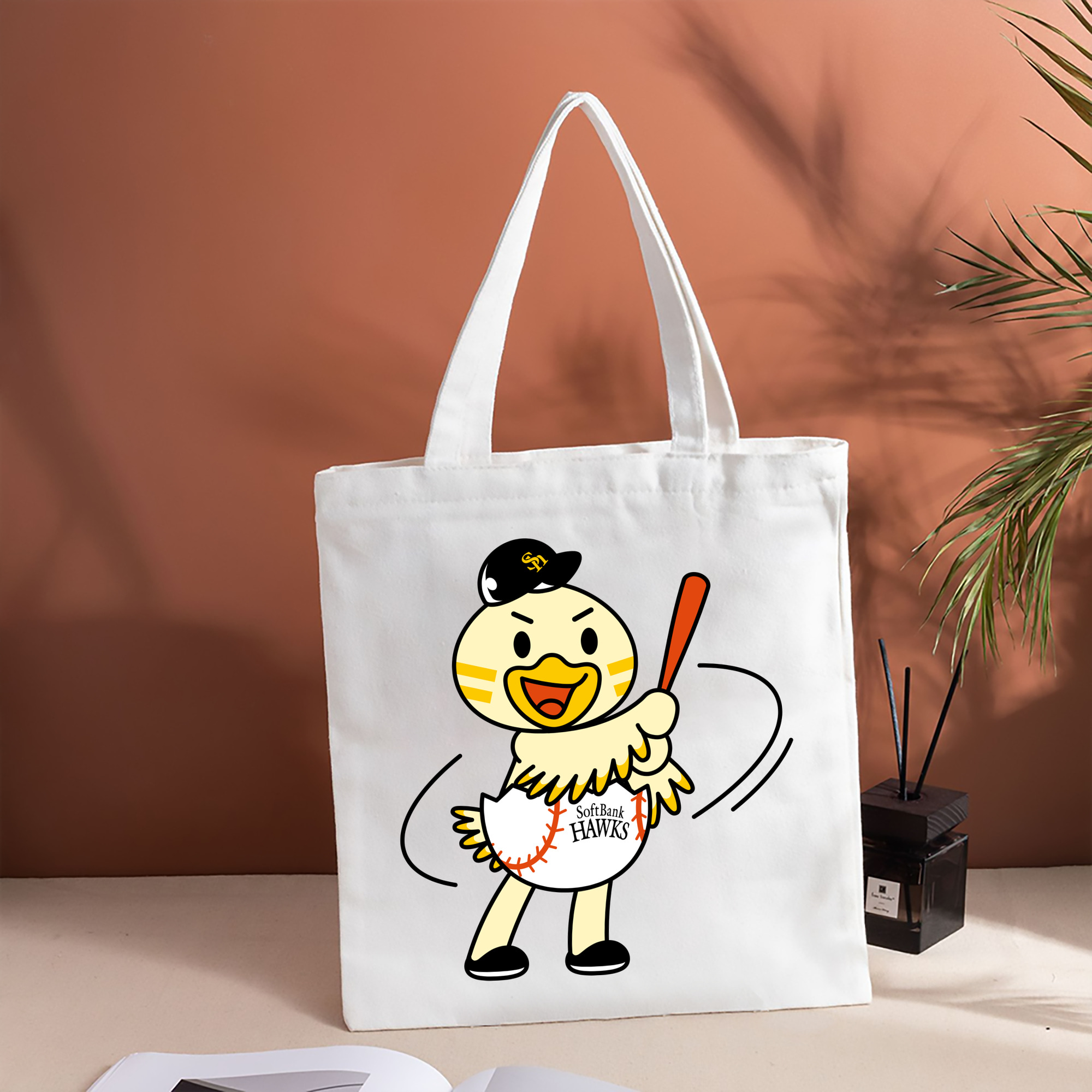 FUKUOKA SOFTBANK HAWKS MASCOT HINAMARU APPLICATION BATTING Logo