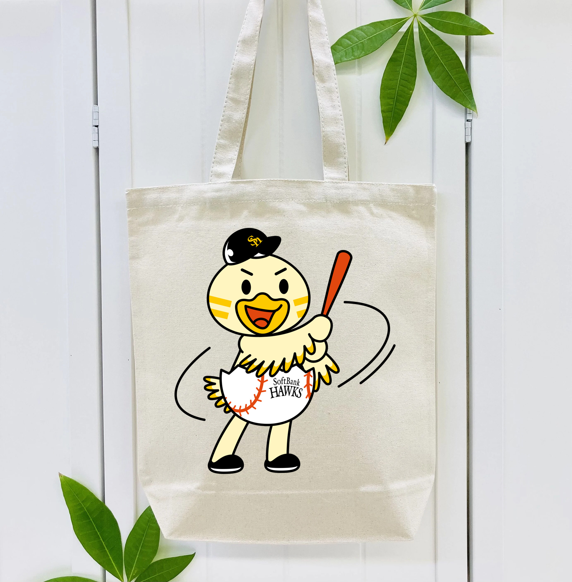 FUKUOKA SOFTBANK HAWKS MASCOT HINAMARU APPLICATION BATTING Logo