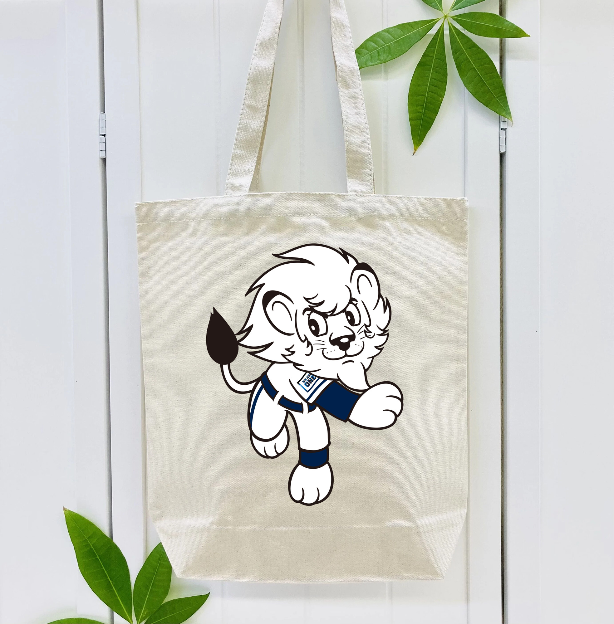 SAITAMA SEIBU LIONS MASCOT LEO APPLICATION PITCHING WE ARE THE ONE Logo