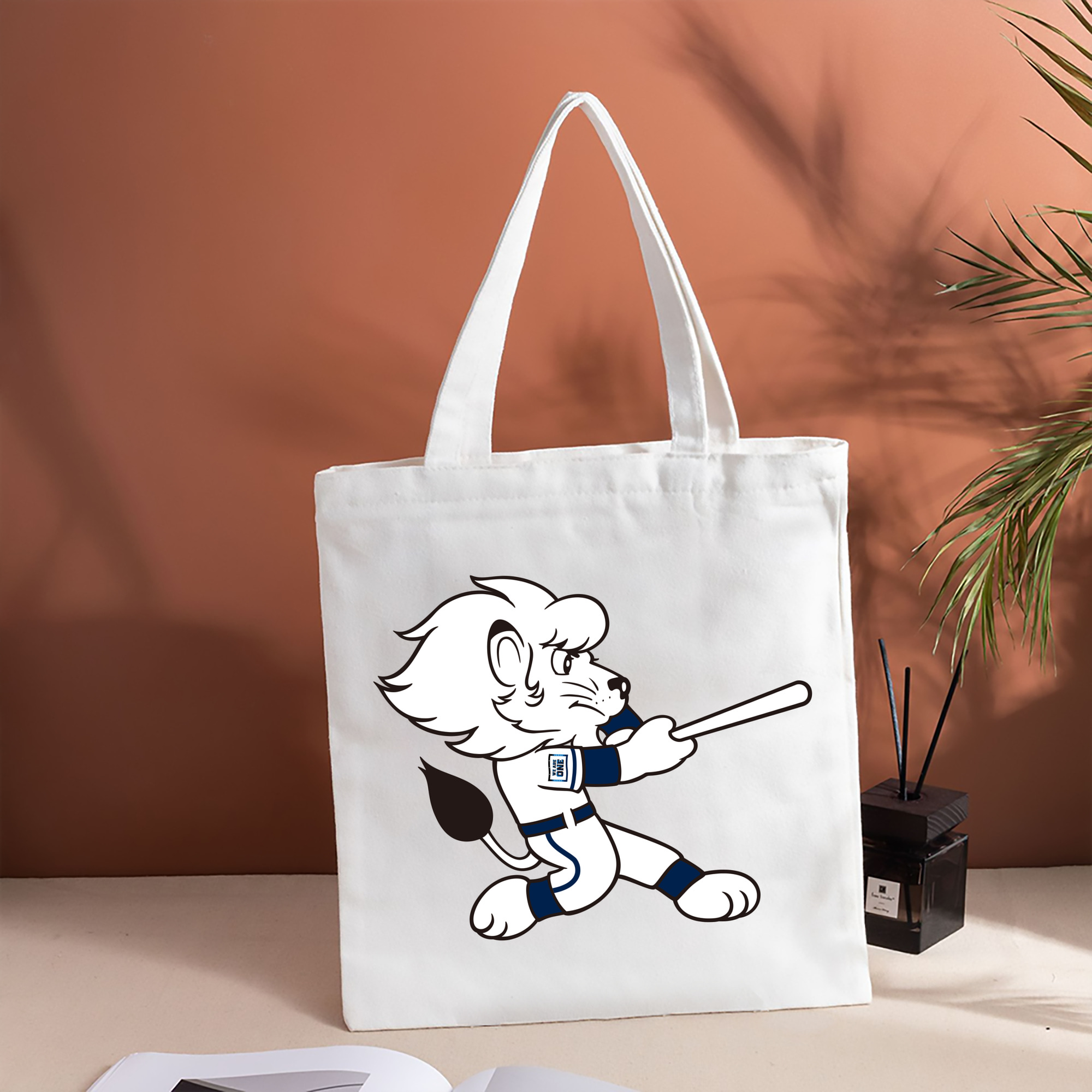 SAITAMA SEIBU LIONS MASCOT LEO APPLICATION BATTING WE ARE THE ONE Logo