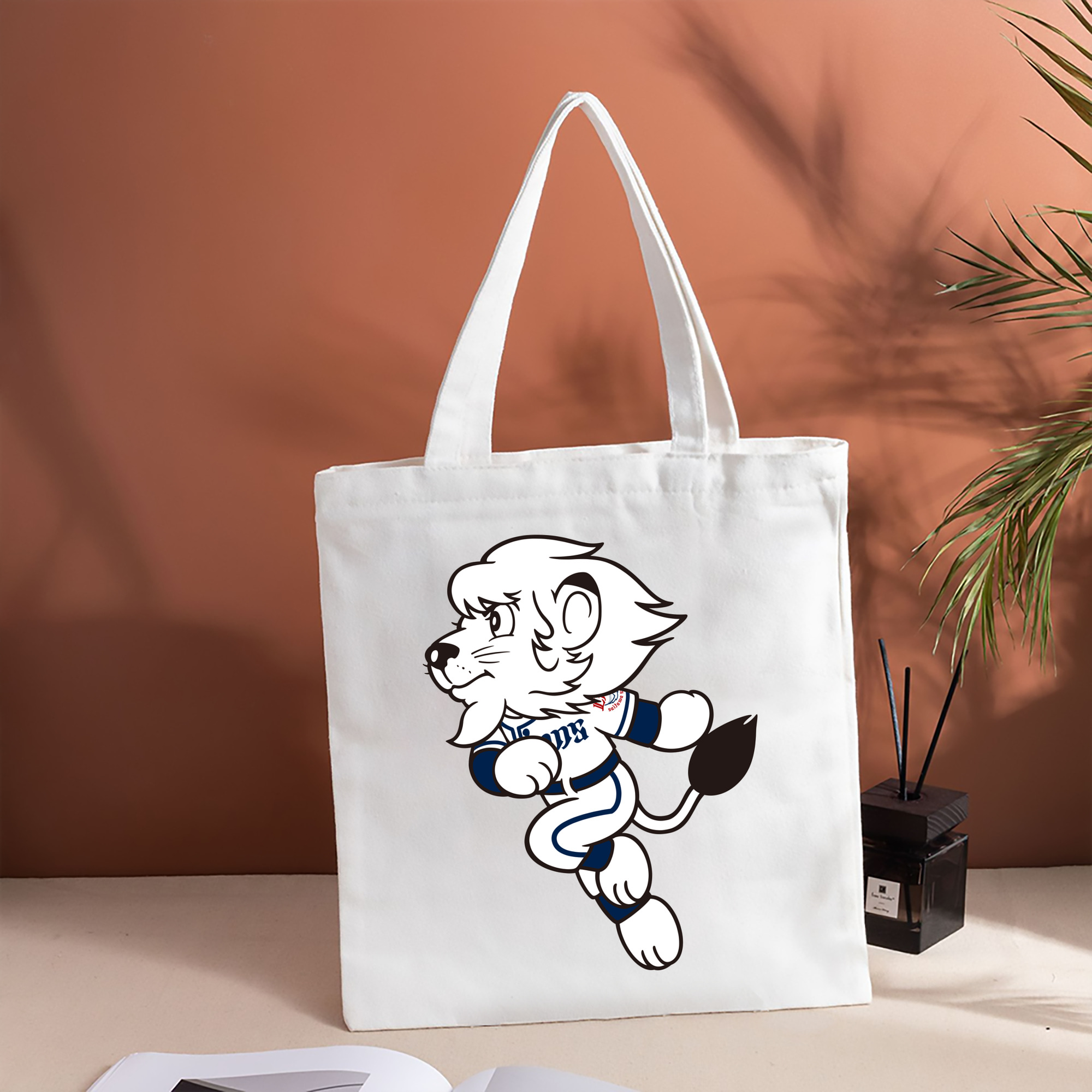 SAITAMA SEIBU LIONS MASCOT LEO APPLICATION RUNNING WE ARE THE ONE Logo