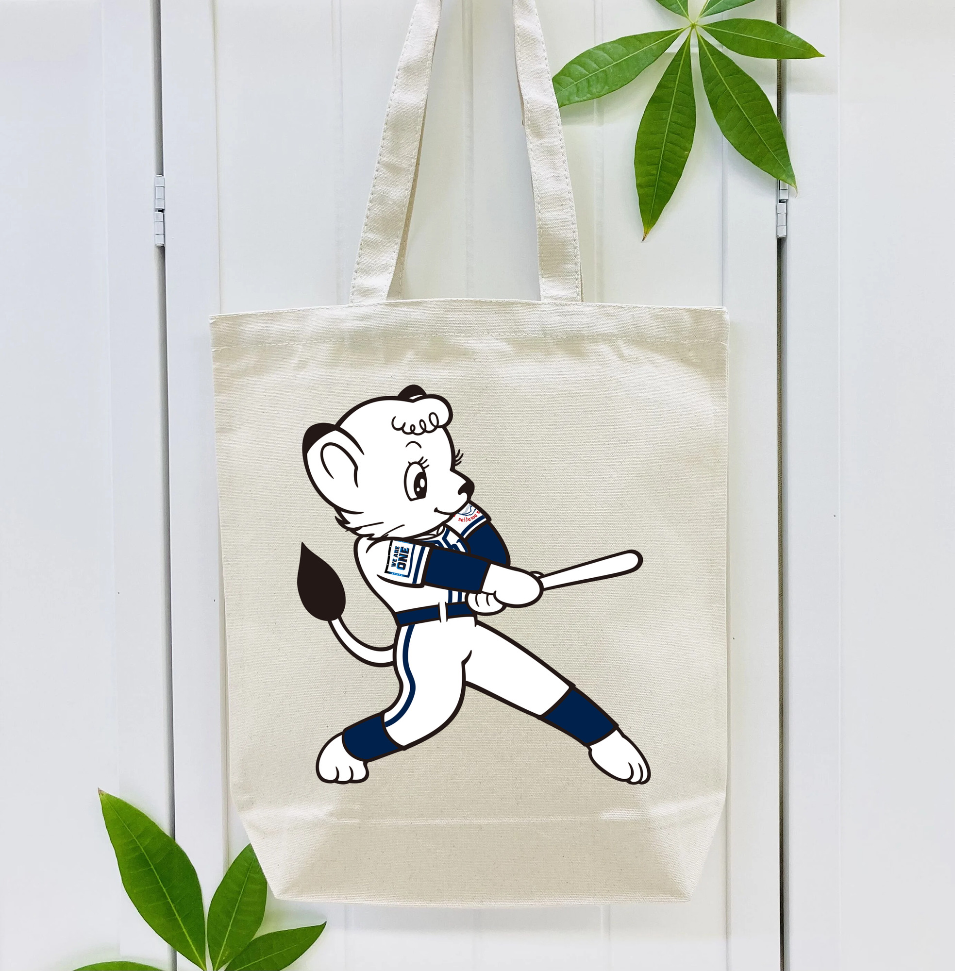 SAITAMA SEIBU LIONS MASCOT LINA APPLICATION BATTING WE ARE THE ONE Logo