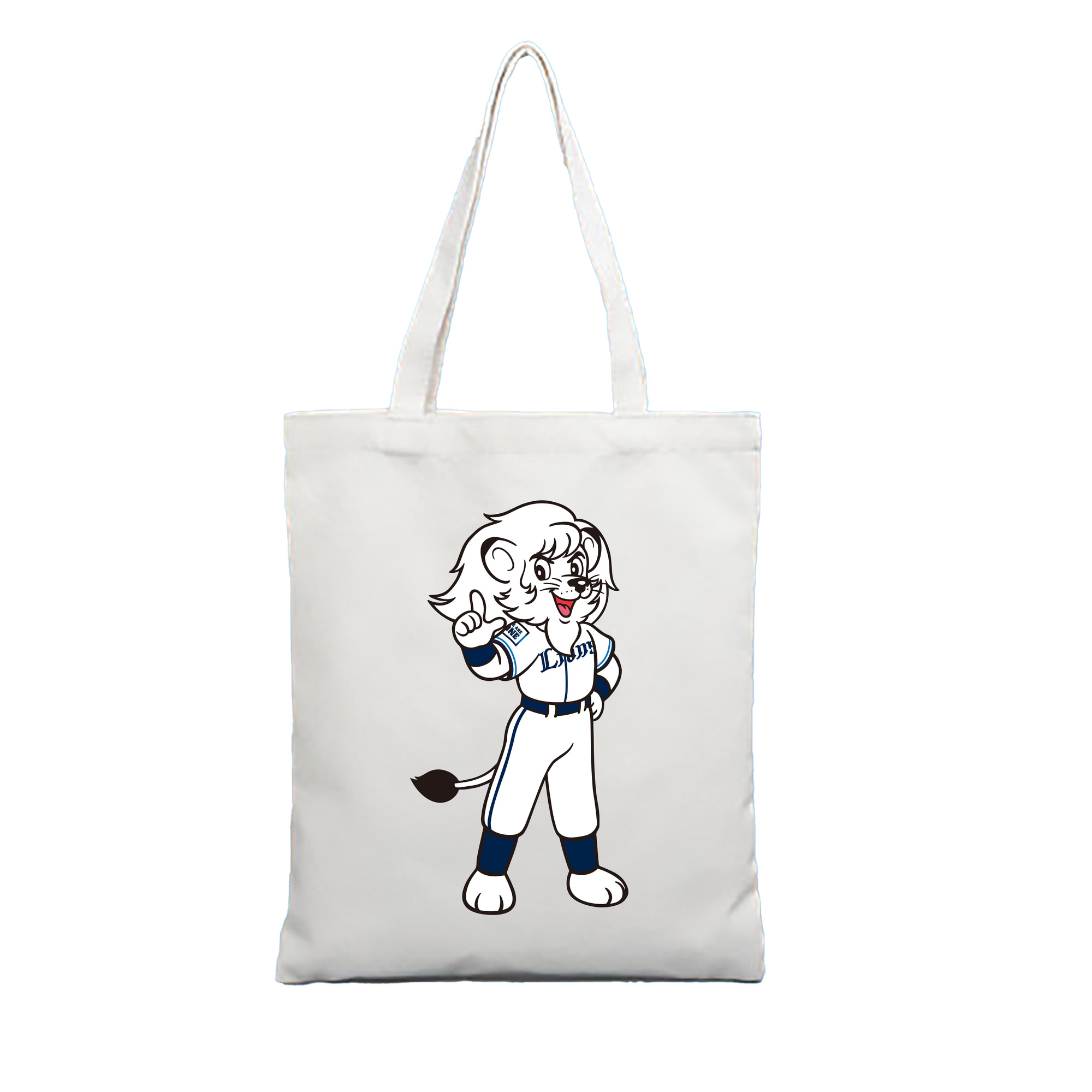 SAITAMA SEIBU LIONS MASCOT LEO 2023 ORIGINAL Logo - 縦型キャンバス手提げバッグ（トートバッグ） ・ キャンバス素材 ・ ショッピング用 ・ 軽量 丈夫 お手入れ簡単