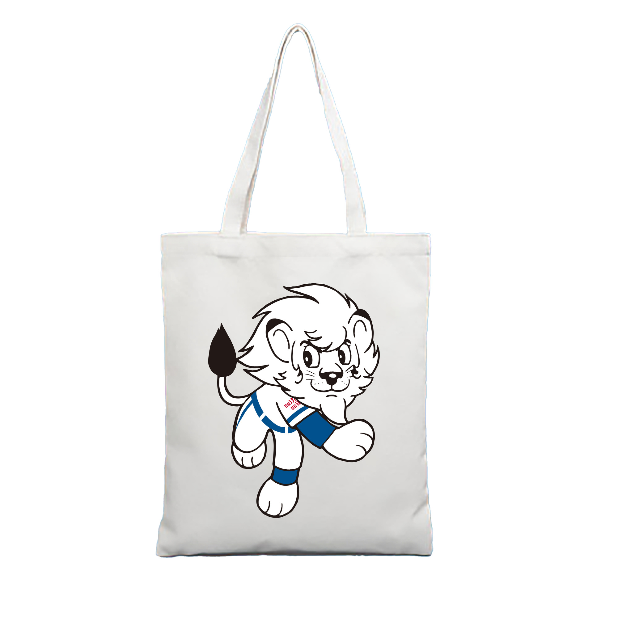 SAITAMA SEIBU LIONS MASCOT LEO APPLICATION PITCHING 2010s EARLY Logo - 縦型キャンバス手提げバッグ（トートバッグ） ・ キャンバス素材 ・ ショッピング用 ・ 軽量 丈夫 お手入れ簡単