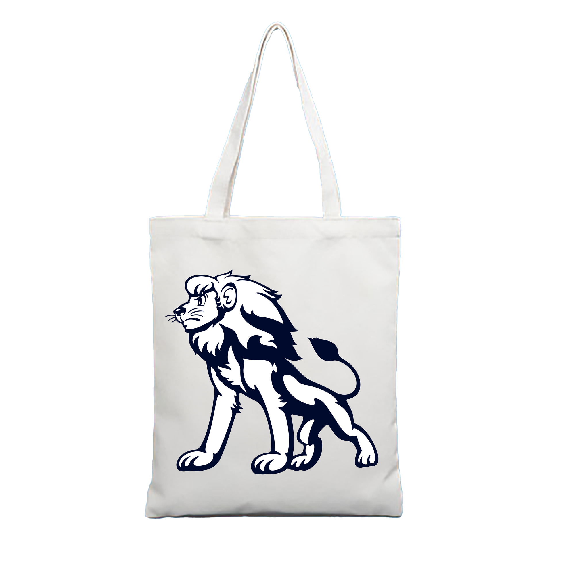 SAITAMA SEIBU LIONS Lion Character Logo - 縦型キャンバス手提げバッグ（トートバッグ） ・ キャンバス素材 ・ ショッピング用 ・ 軽量 丈夫 お手入れ簡単
