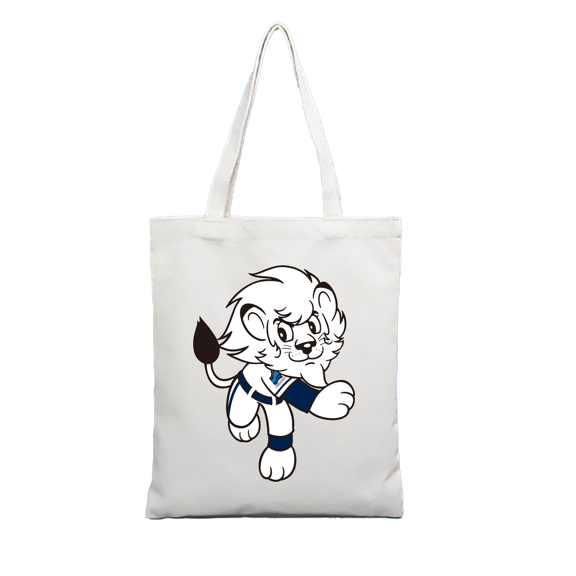 SAITAMA SEIBU LIONS MASCOT LEO Logo - 縦型キャンバス手提げバッグ（トートバッグ） ・ キャンバス素材 ・ ショッピング用 ・ 軽量 丈夫 お手入れ簡単
