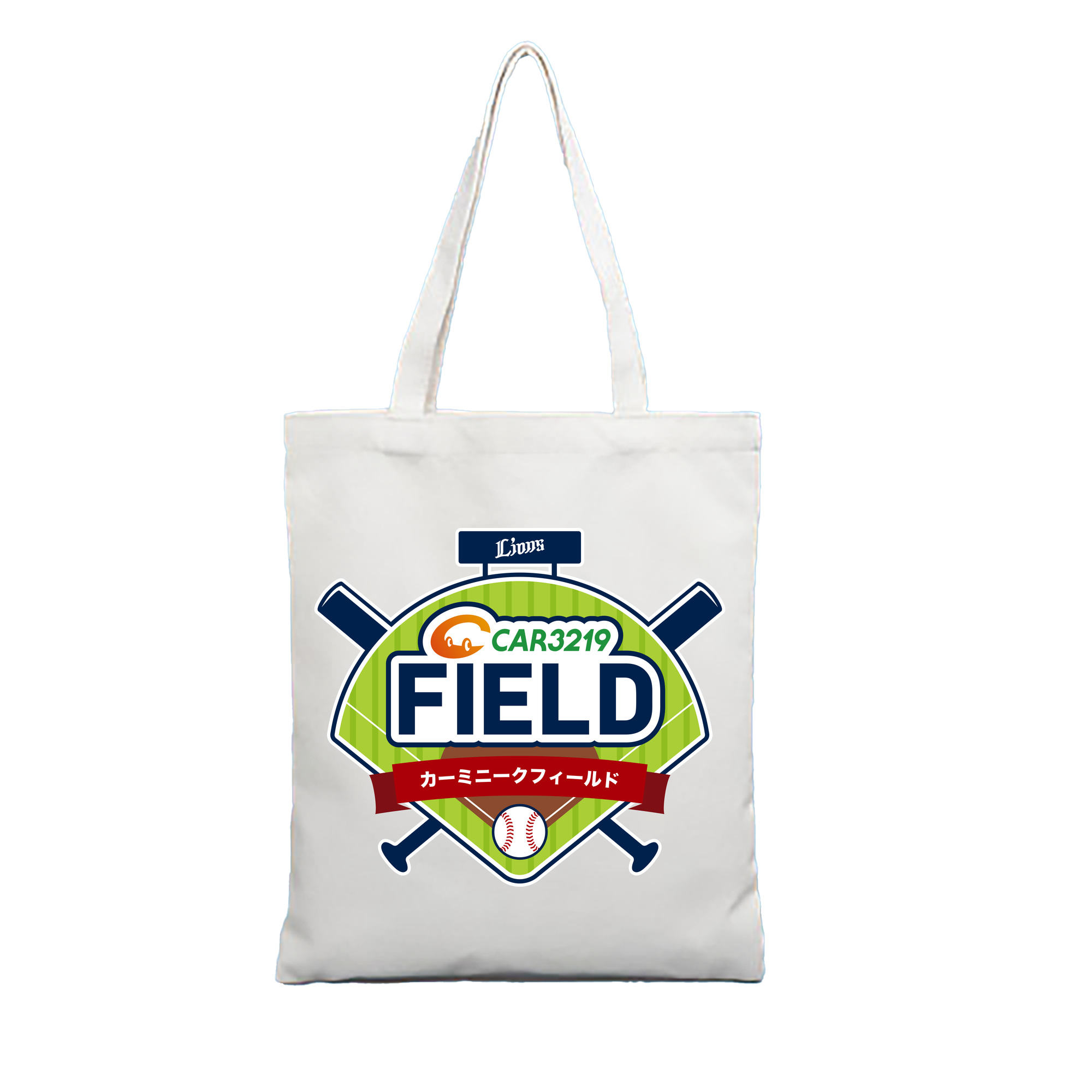 CAR3219 FIELD EMBLEM Logo - 縦型キャンバス手提げバッグ（トートバッグ） ・ キャンバス素材 ・ ショッピング用 ・ 軽量 丈夫 お手入れ簡単