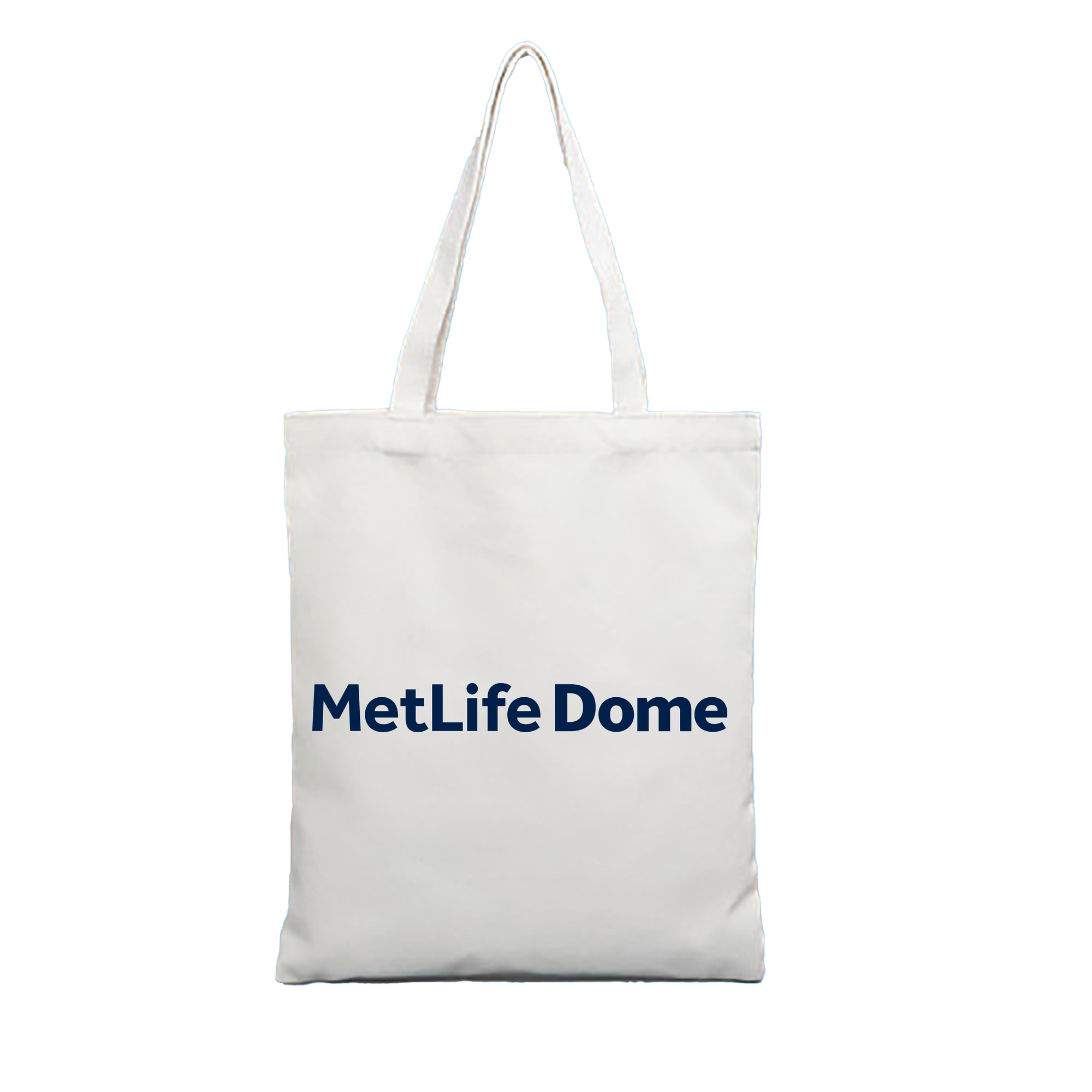 METLIFE DOME Logo - 縦型キャンバス手提げバッグ（トートバッグ） ・ キャンバス素材 ・ ショッピング用 ・ 軽量 丈夫 お手入れ簡単