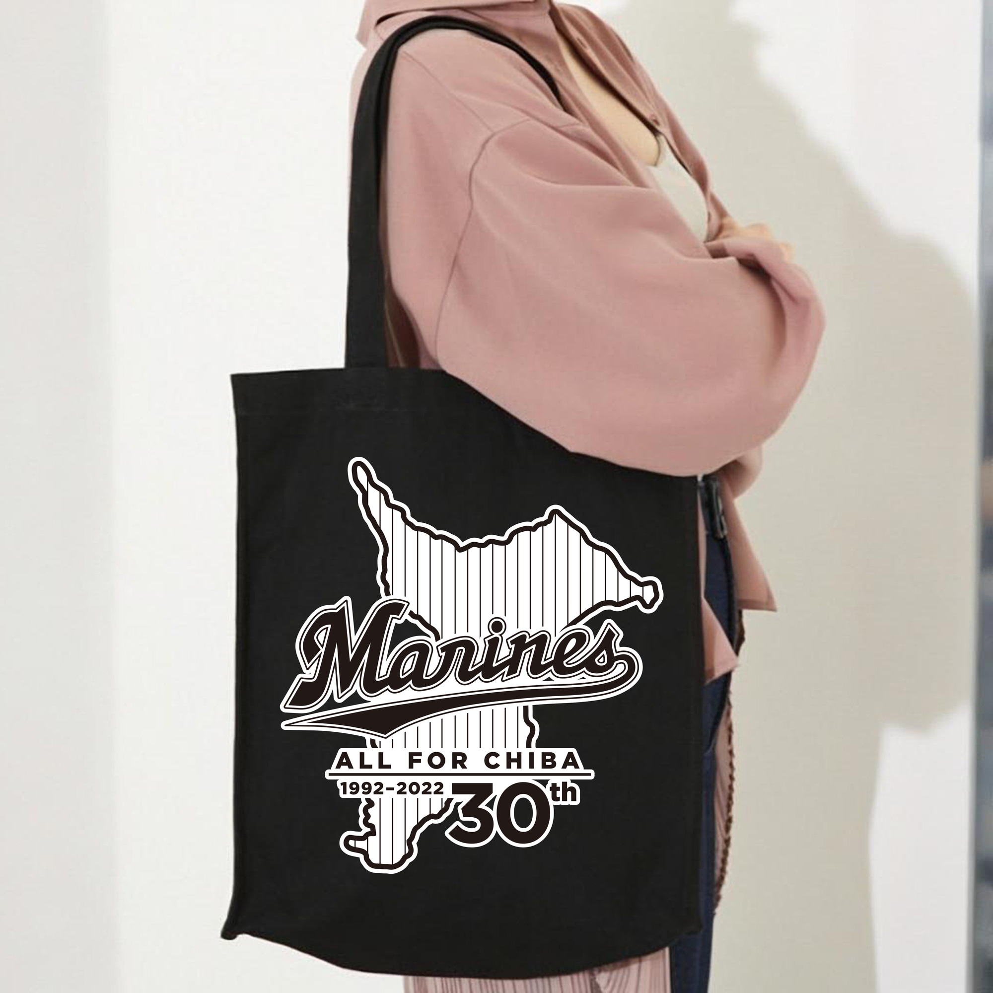 CHIBA LOTTE MARINES ALL FOR CHIBA 1992 2022 30TH ANNIVERSARY Logo