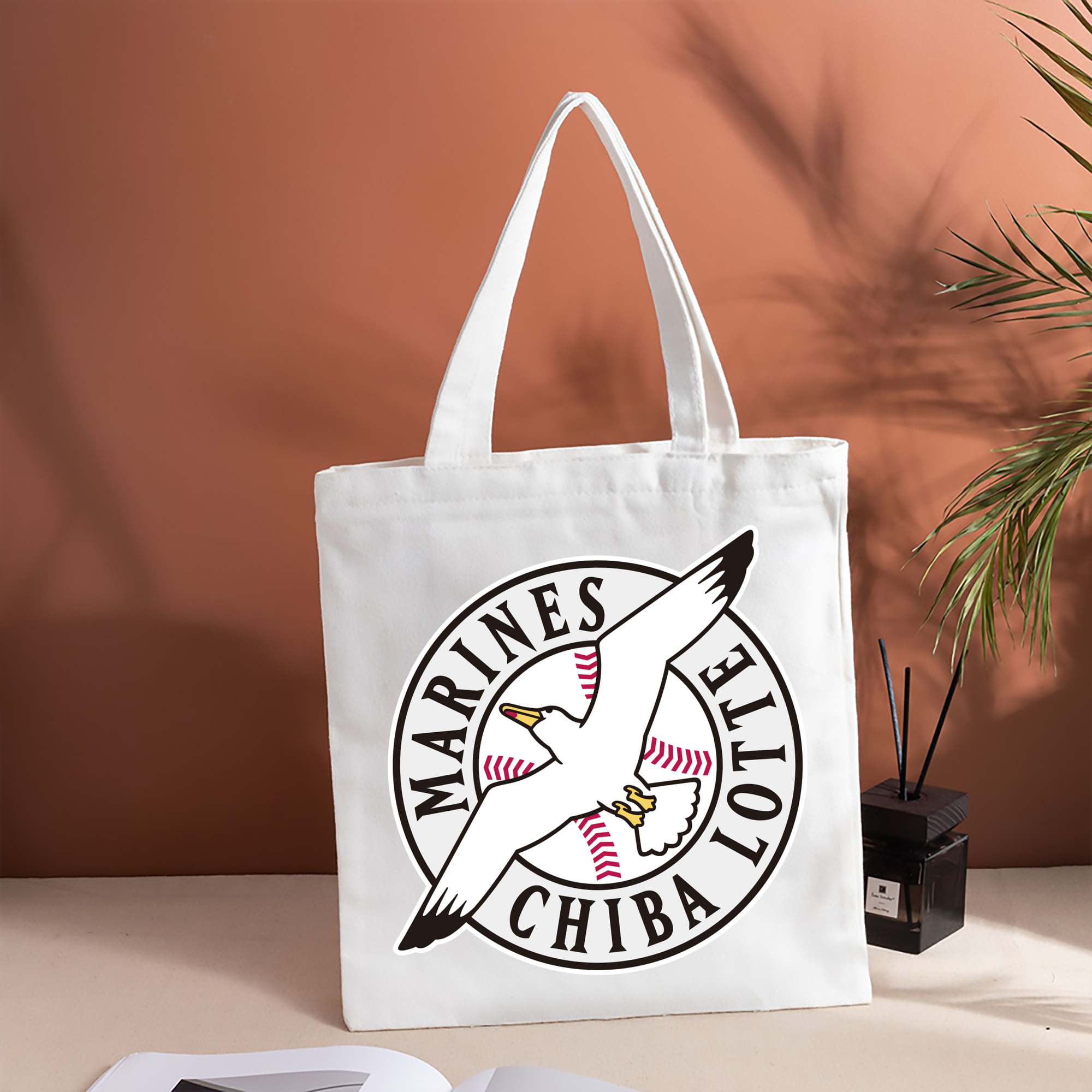 CHIBA LOTTE MARINES PRIMARY EMBLEM PRESENT BACKGROUND Logo