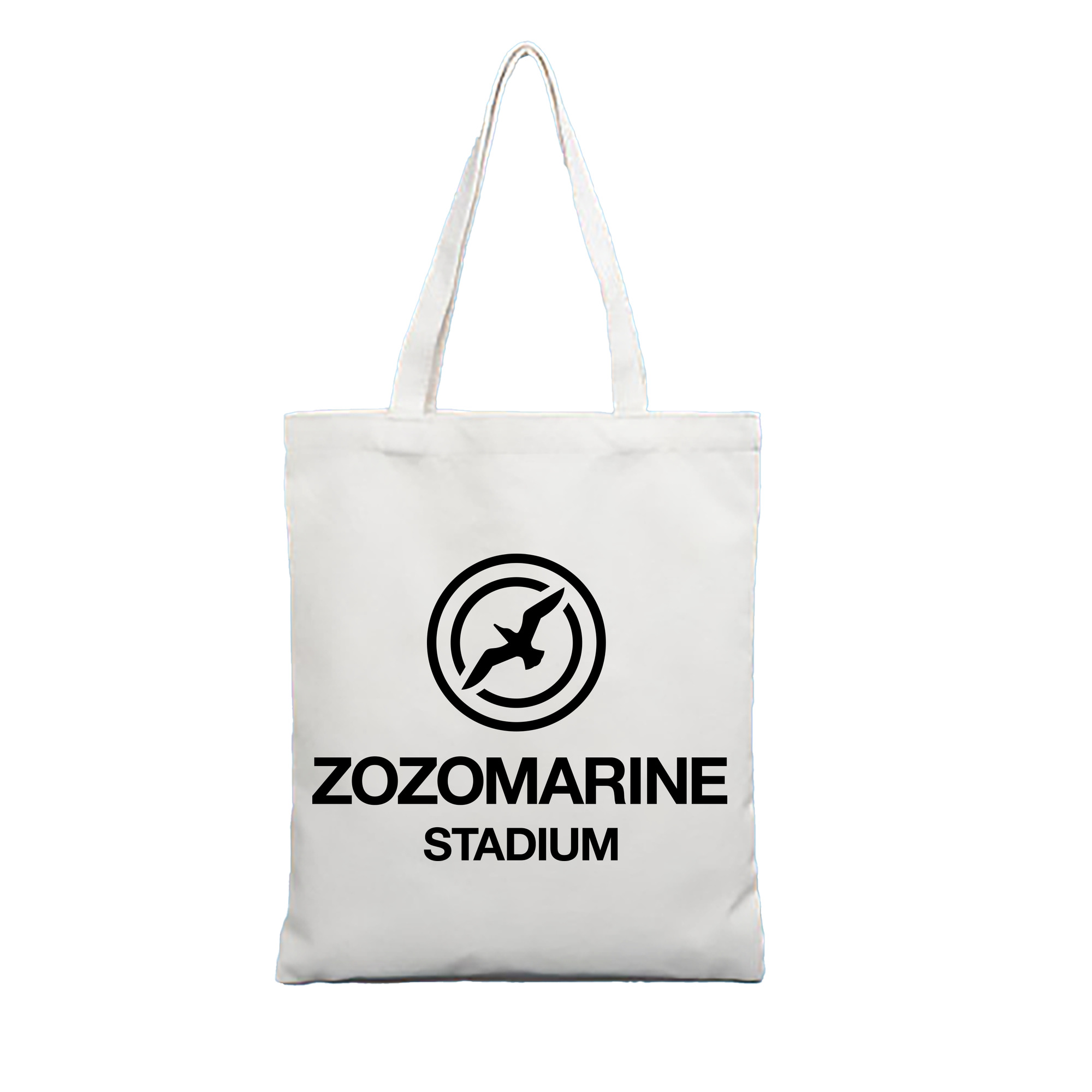 ZOZO MARINE STADIUM EMBLEM Logo - 縦型キャンバス手提げバッグ（トートバッグ） ・ キャンバス素材 ・ ショッピング用 ・ 軽量 丈夫 お手入れ簡単