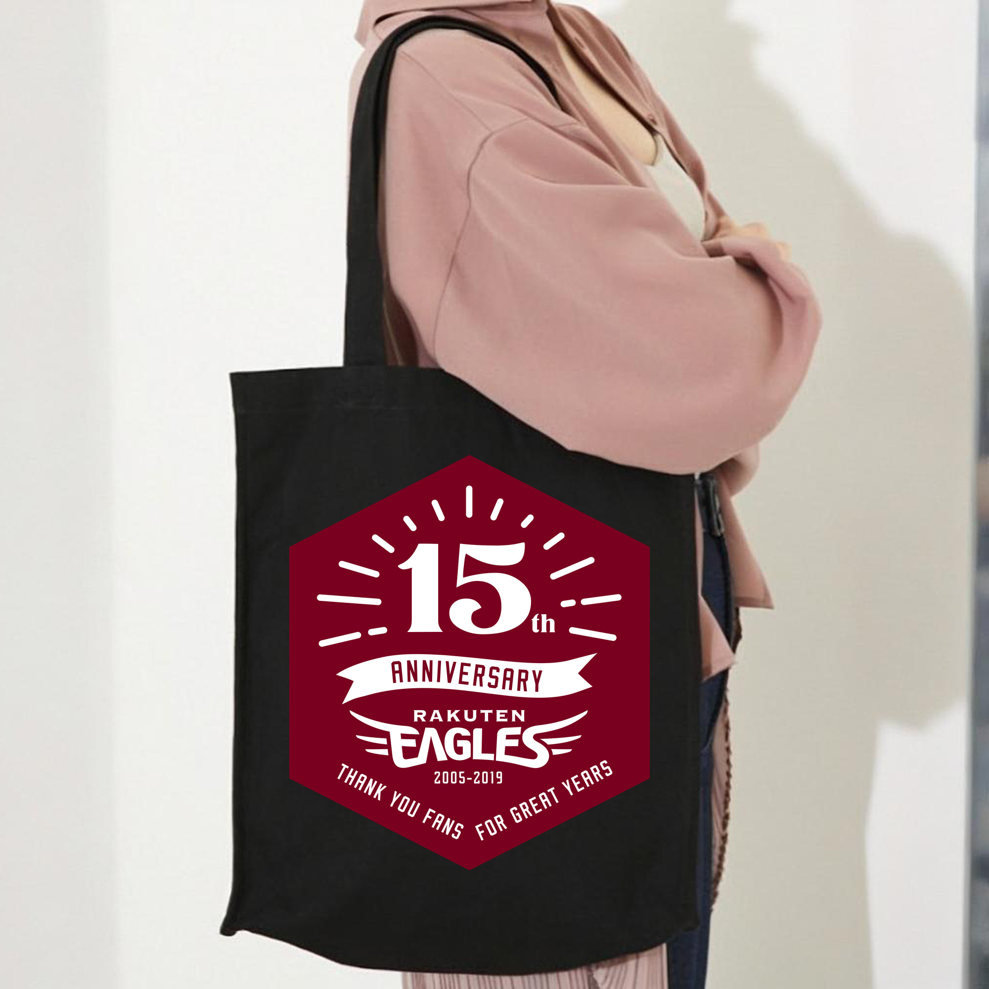 TOHOKU RAKUTEN GOLDEN EAGLES 15TH ANNIVERSARY BACKGROUND Logo