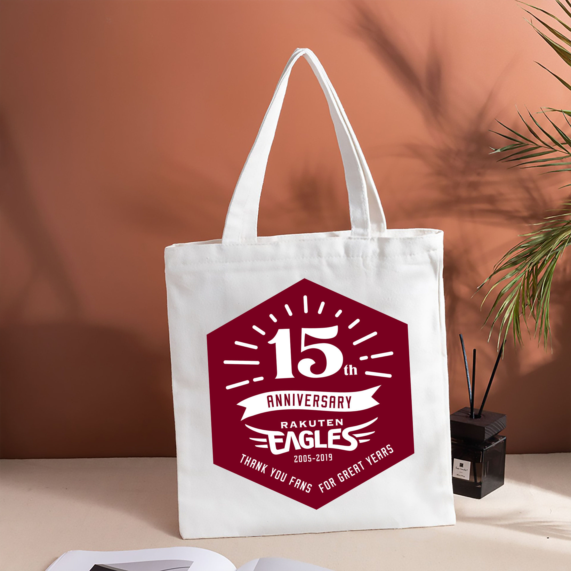 TOHOKU RAKUTEN GOLDEN EAGLES 15TH ANNIVERSARY BACKGROUND Logo