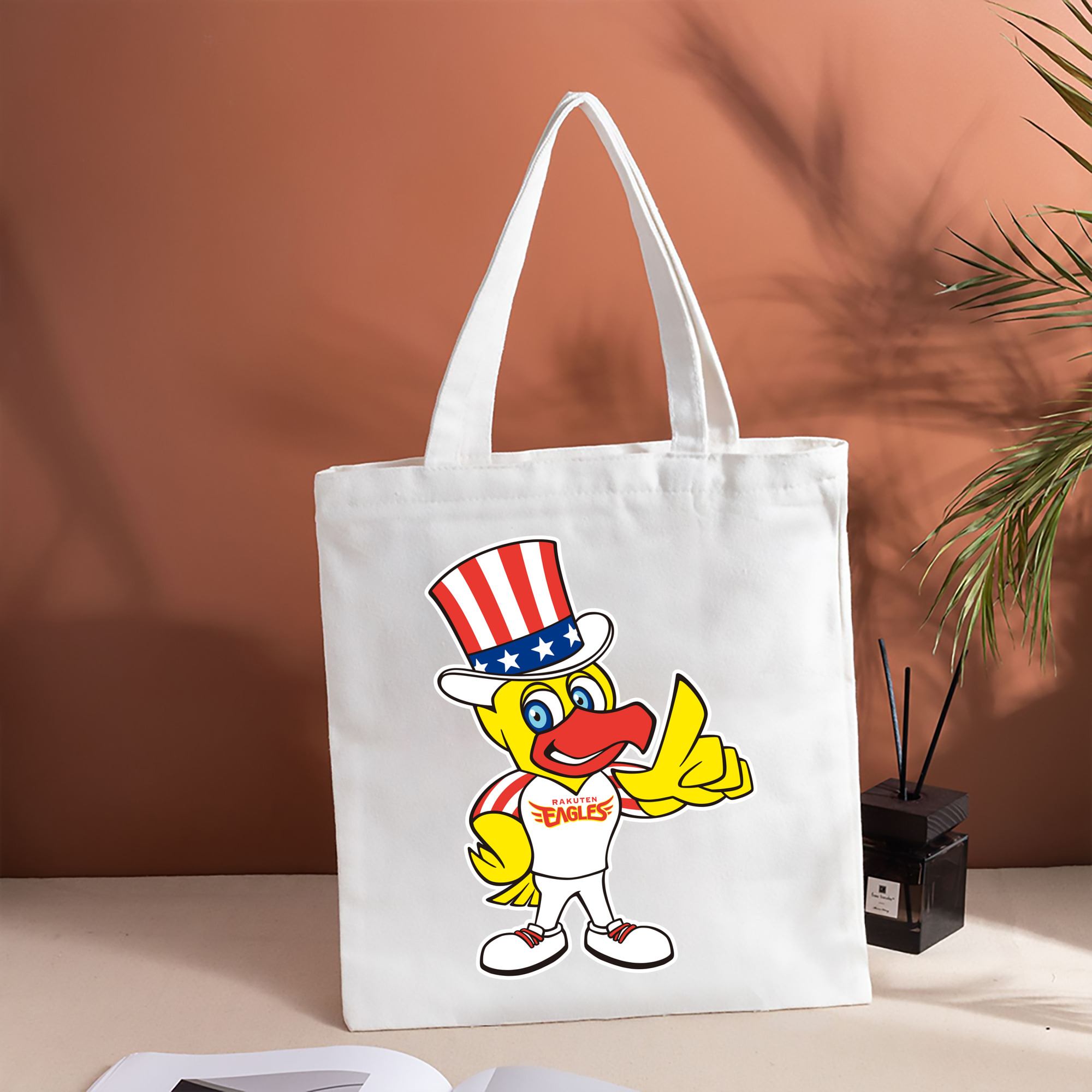 TOHOKU RAKUTEN GOLDEN EAGLES MASCOT SWITCH APPLICATION THE STARS AND STRIPES HAT Logo