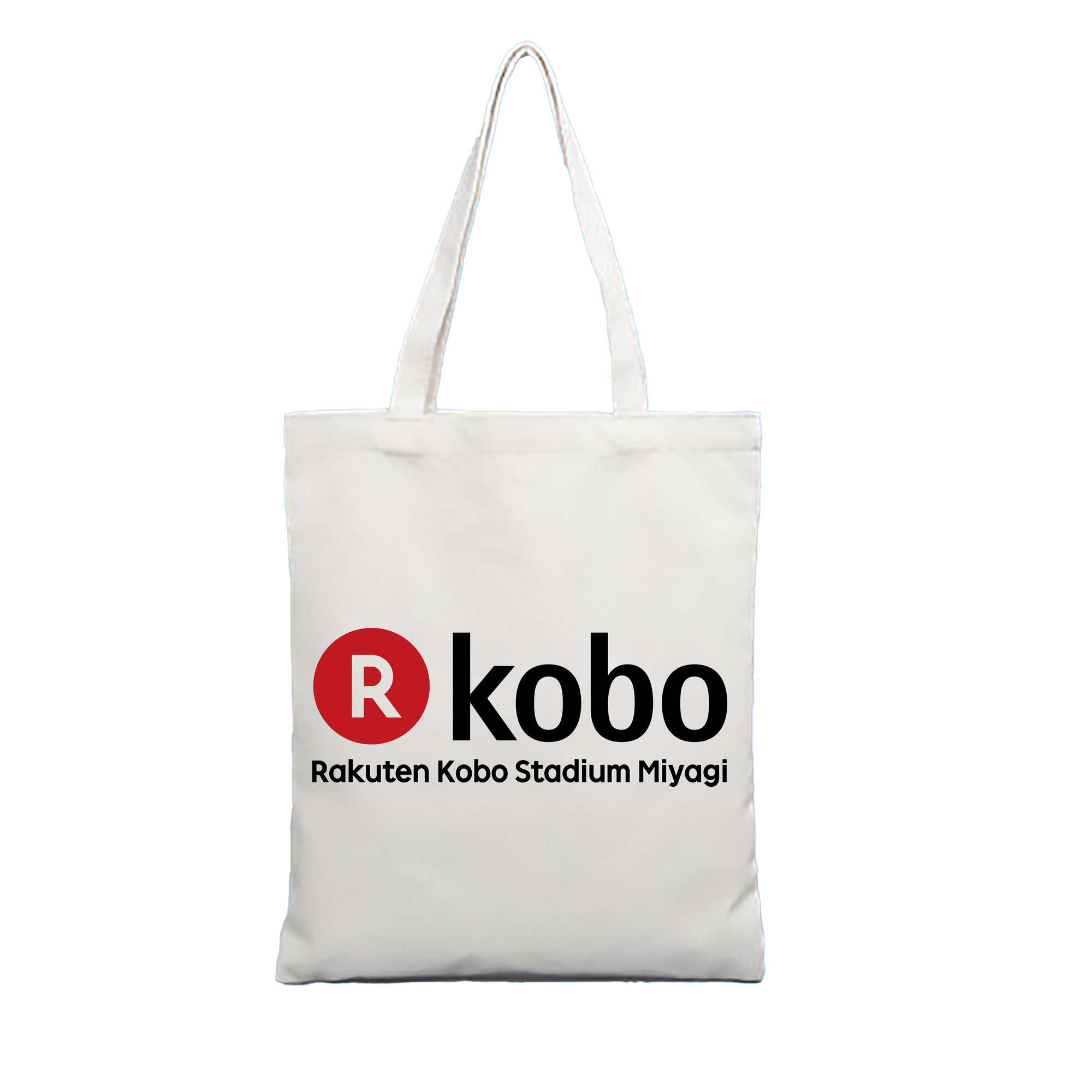 RAKUTEN KOBO STADIUM MIYAGI Logo - 縦型キャンバス手提げバッグ（トートバッグ） ・ キャンバス素材 ・ ショッピング用 ・ 軽量 丈夫 お手入れ簡単