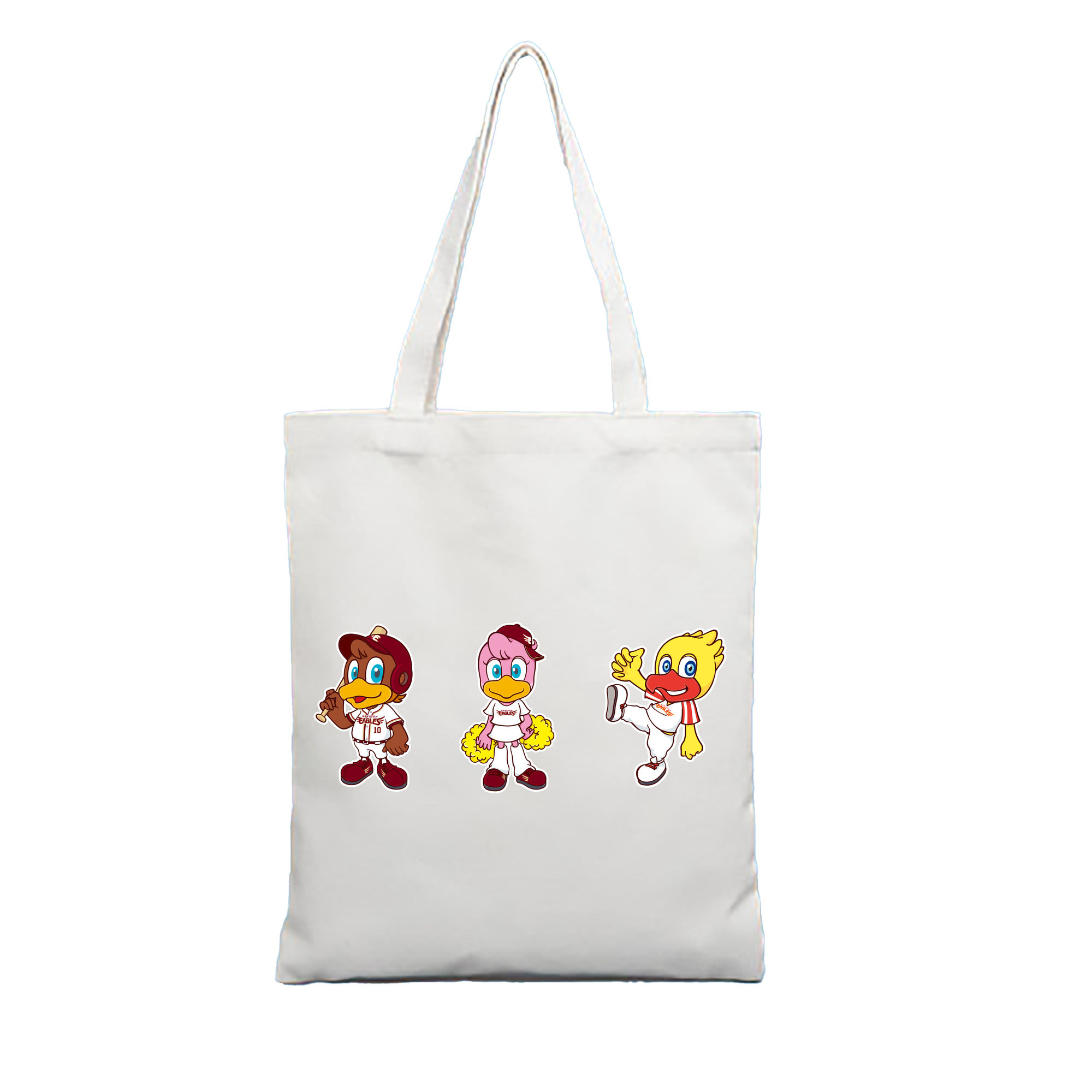 TOHOKU RAKUTEN GOLDEN EAGLES MASCOT CLUTCH CLUTCHENA SWITCH 2024 Logo - 縦型キャンバス手提げバッグ（トートバッグ） ・ キャンバス素材 ・ ショッピング用 ・ 軽量 丈夫 お手入れ簡単