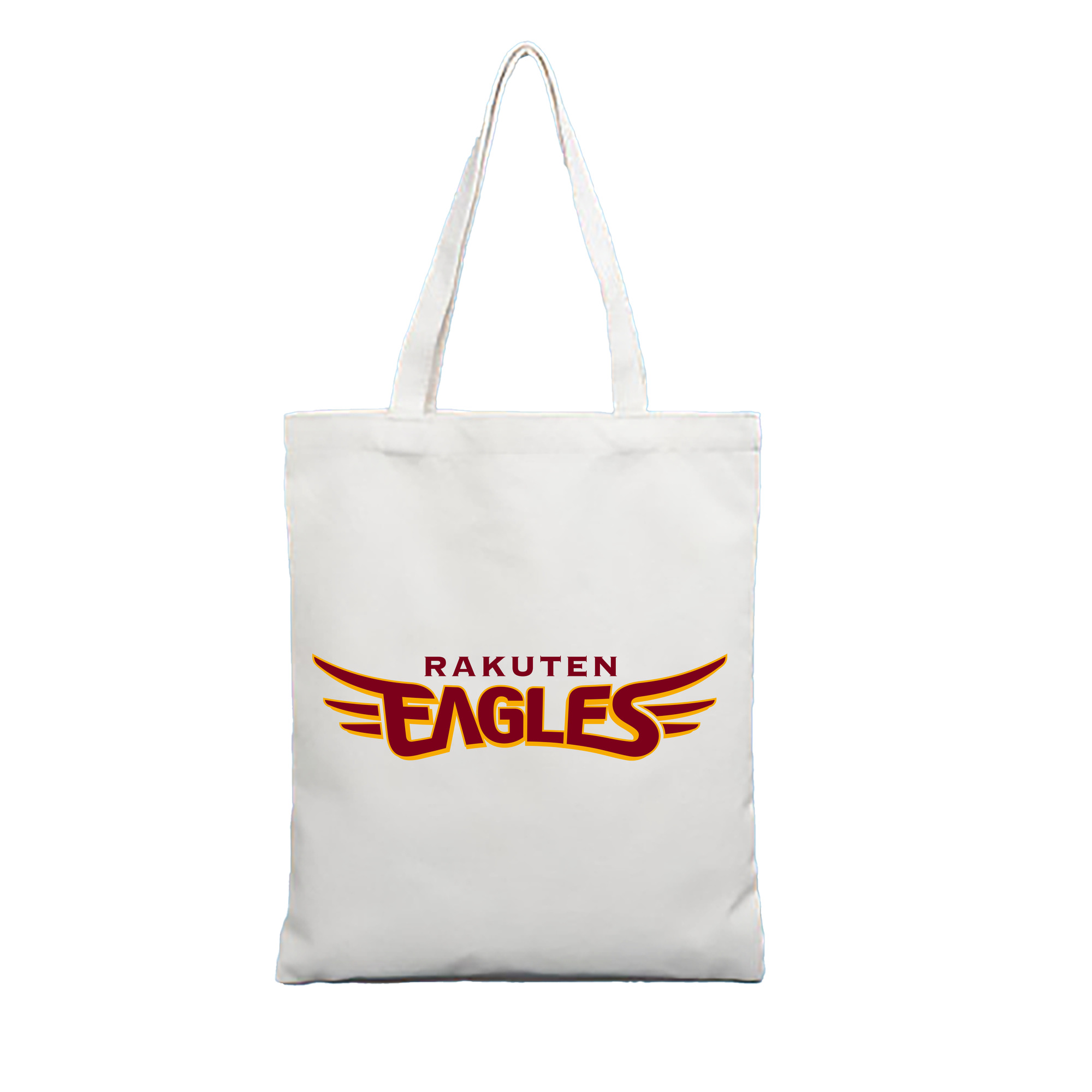 TOHOKU RAKUTEN GOLDEN EAGLES WORDMARK - 縦型キャンバス手提げバッグ（トートバッグ） ・ キャンバス素材 ・ ショッピング用 ・ 軽量 丈夫 お手入れ簡単
