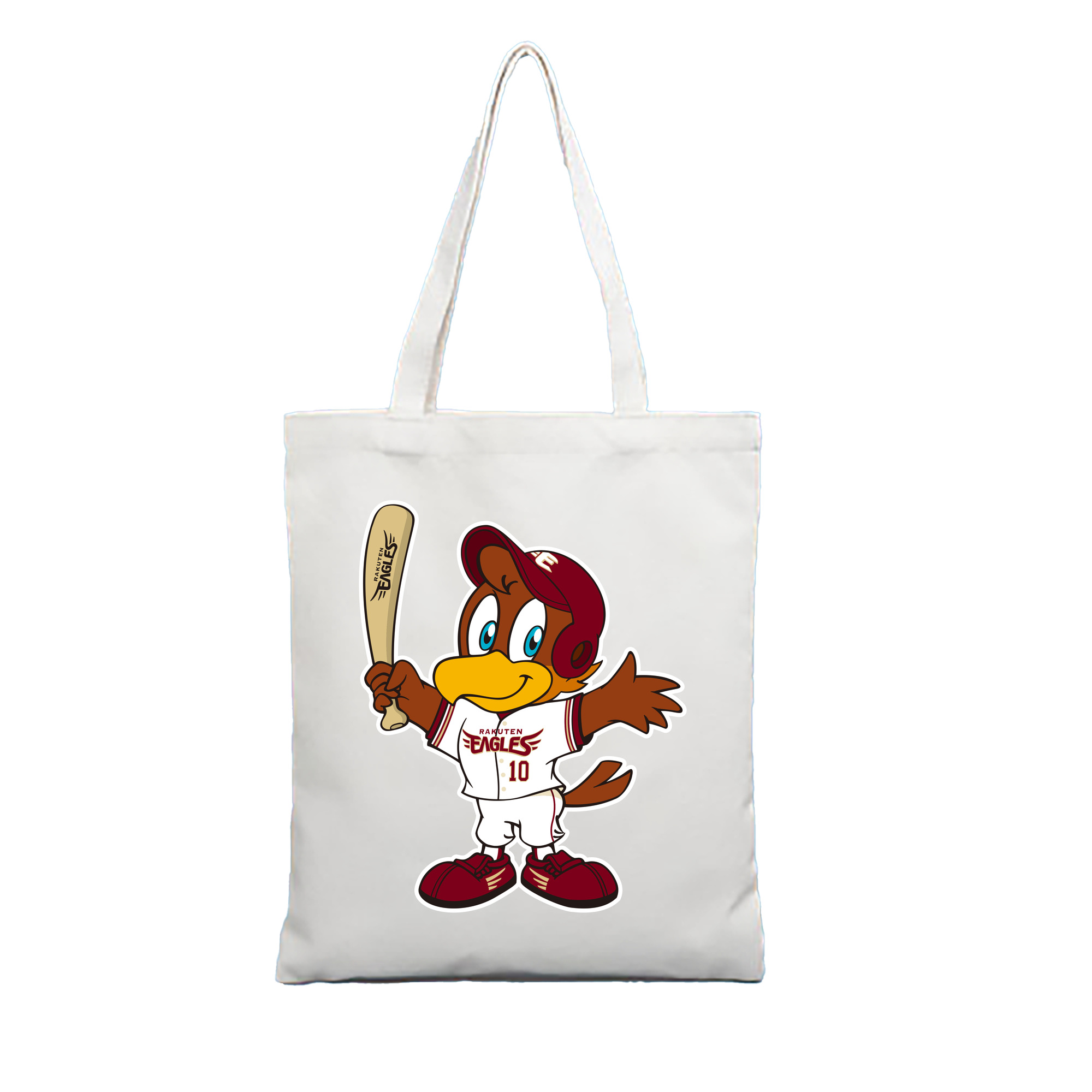 TOHOKU RAKUTEN GOLDEN EAGLES MASCOT CLUTCH 2020 UNIFORM ORIGINAL APPLICATION BACKGROUND Logo - 縦型キャンバス手提げバッグ（トートバッグ） ・ キャンバス素材 ・ ショッピング用 ・ 軽量 丈夫 お手入れ簡単