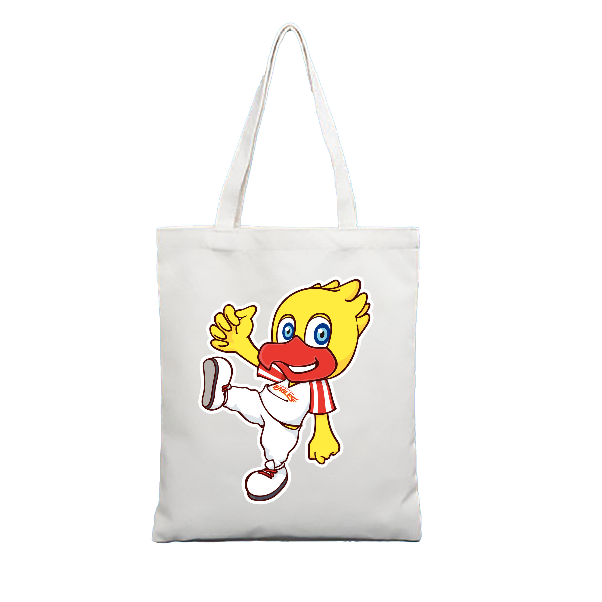 TOHOKU RAKUTEN GOLDEN EAGLES MASCOT SWITCH 2024 APPLICATION BEST THUMS-UP Logo - 縦型キャンバス手提げバッグ（トートバッグ） ・ キャンバス素材 ・ ショッピング用 ・ 軽量 丈夫 お手入れ簡単