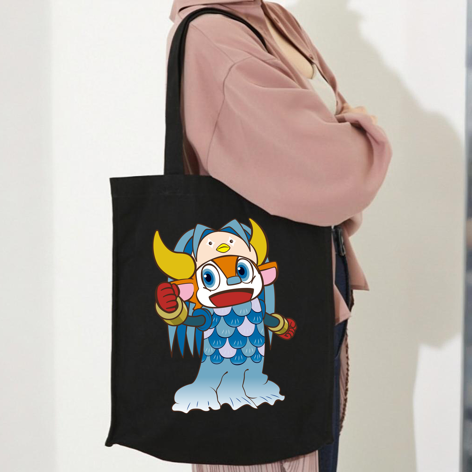 ORIX BUFFALOES MASCOT BUFFALO BULL APPLICATION FISH CLOTHES Logo