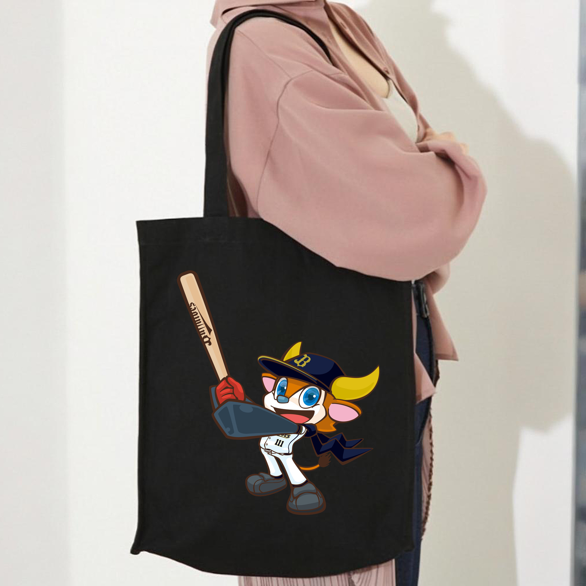 ORIX BUFFALOES MASCOT BUFFALO BULL APPLICATION BAT SYMBOL 2019 Color Logo