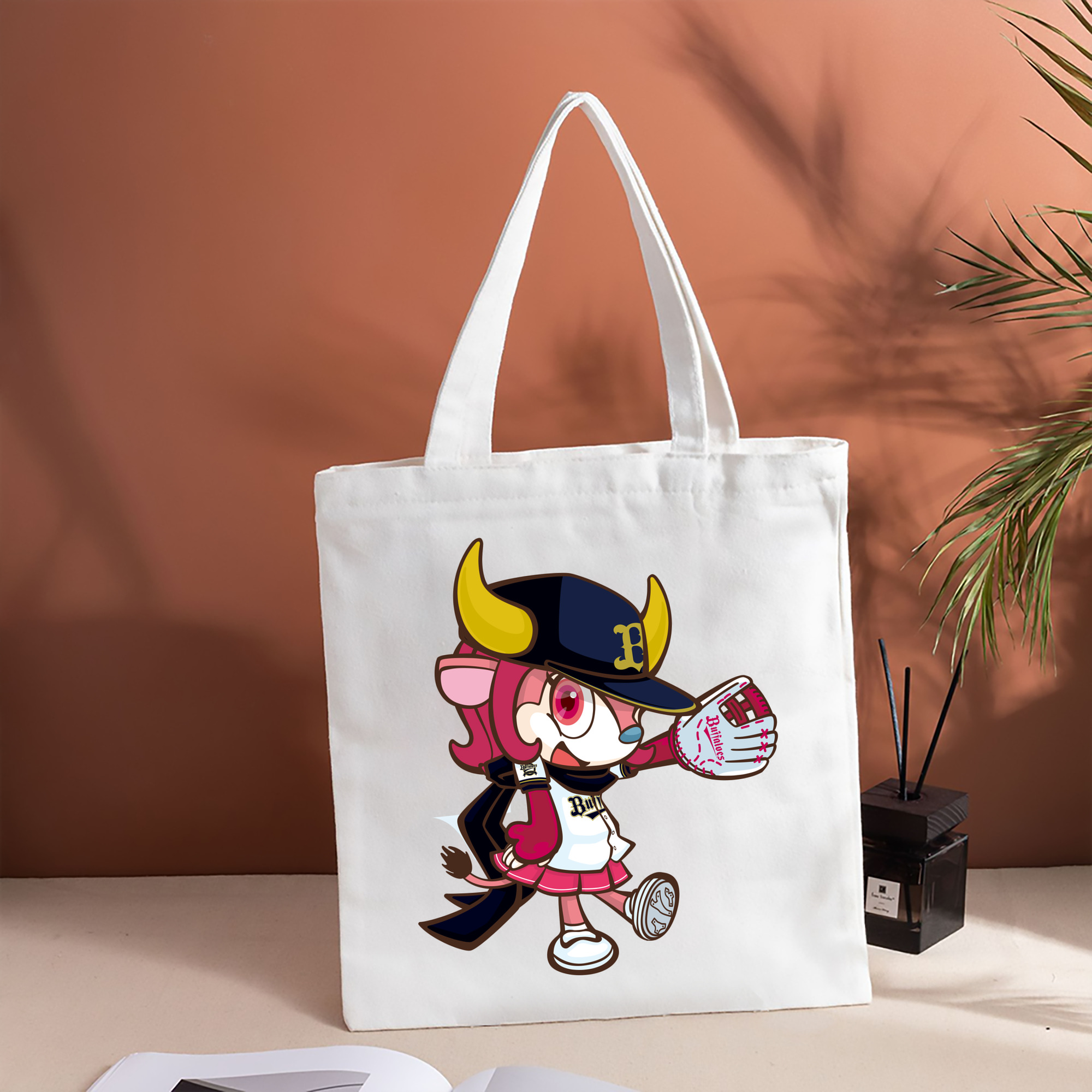 ORIX BUFFALOES MASCOT BUFFALO BELL APPLICATION GLOVE SYMBOL 2019 Logo